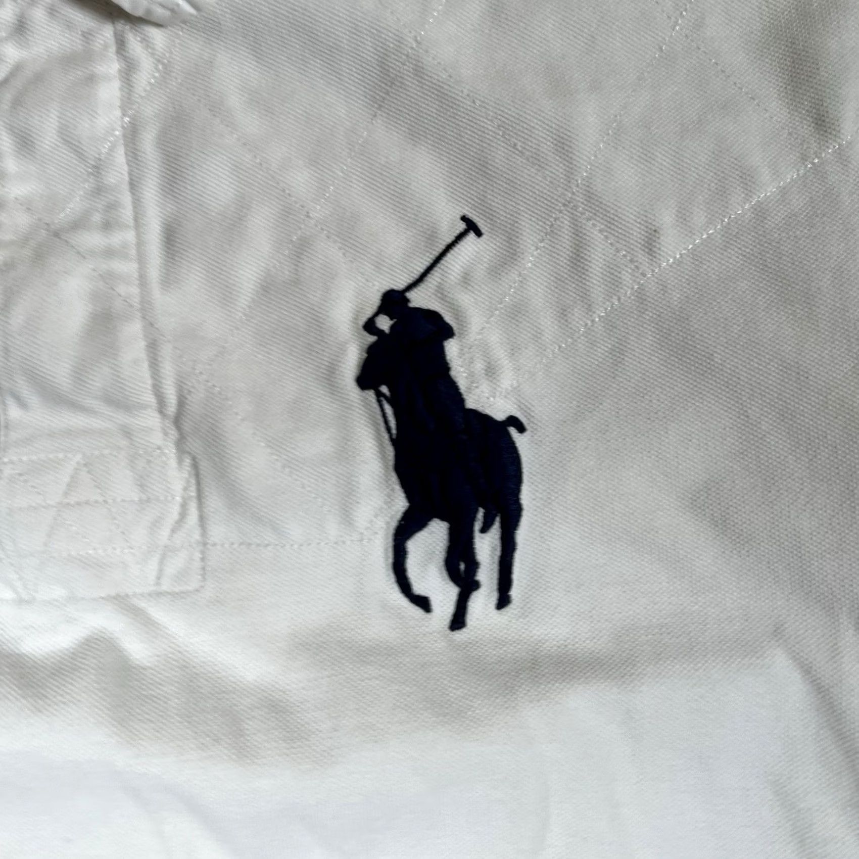 Polo Ralph Lauren VINTAGE Polo Ralph Lauren Big Pony Polo Rugby Shirt XL Tall White Navy Blue Pony Mens XL Tall Size US XL / EU 56 / 4 - 4 Thumbnail