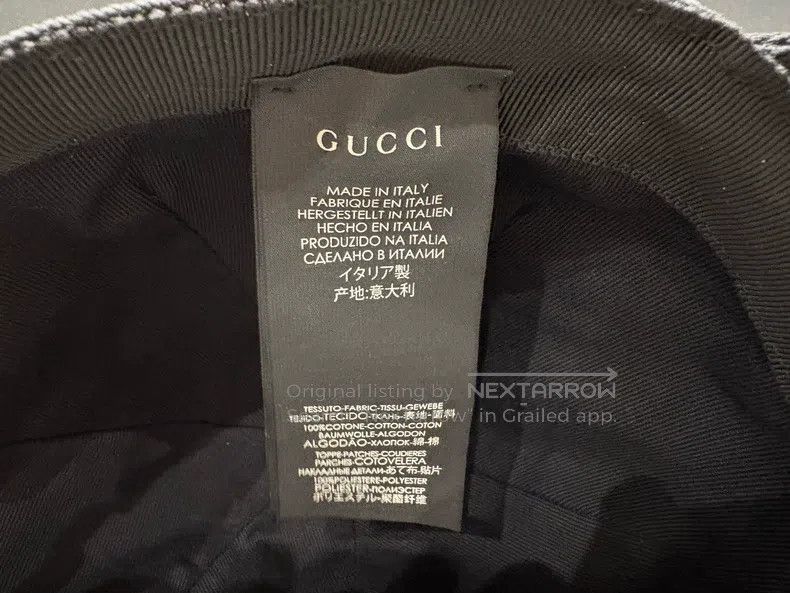 Gucci Gucci Double-sided embroidered baseball cap Size ONE SIZE - 5 Thumbnail