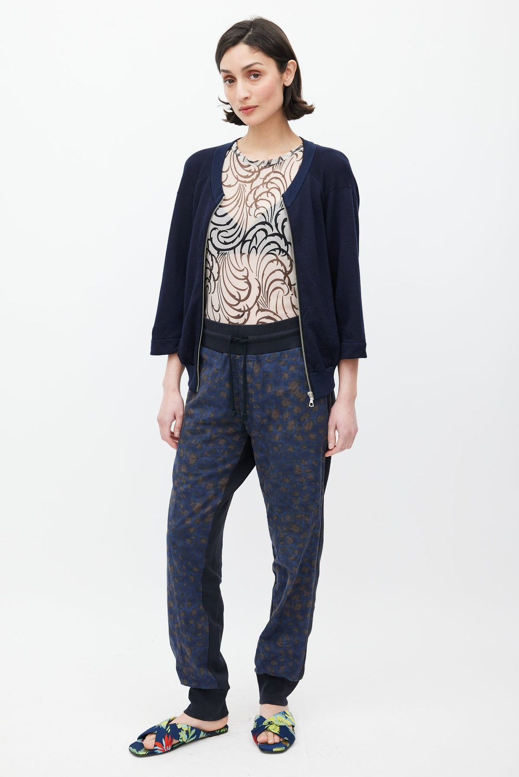 Dries Van Noten Black & Multicolour Quilted Printed Trouser Size US 32 / EU 48 - 6 Thumbnail