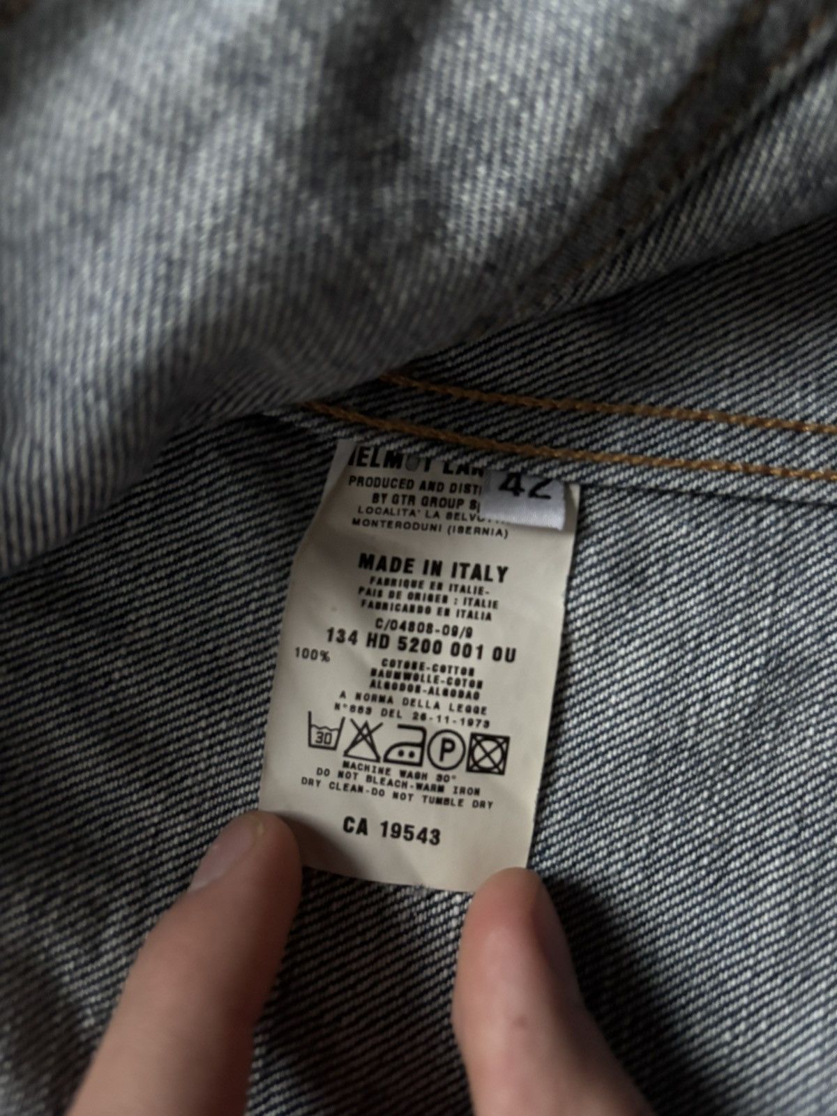 Helmut Lang Helmut Lang 1999 Oversleeved Denim jacket Size US XS / EU 42 / 0 - 6 Thumbnail