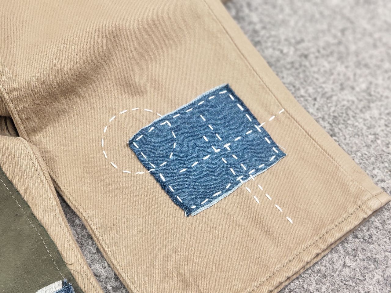 Levi's Vintage Levis 501 sashiko patchworks Jeans Kapital Style Size US 33 - 21 Thumbnail