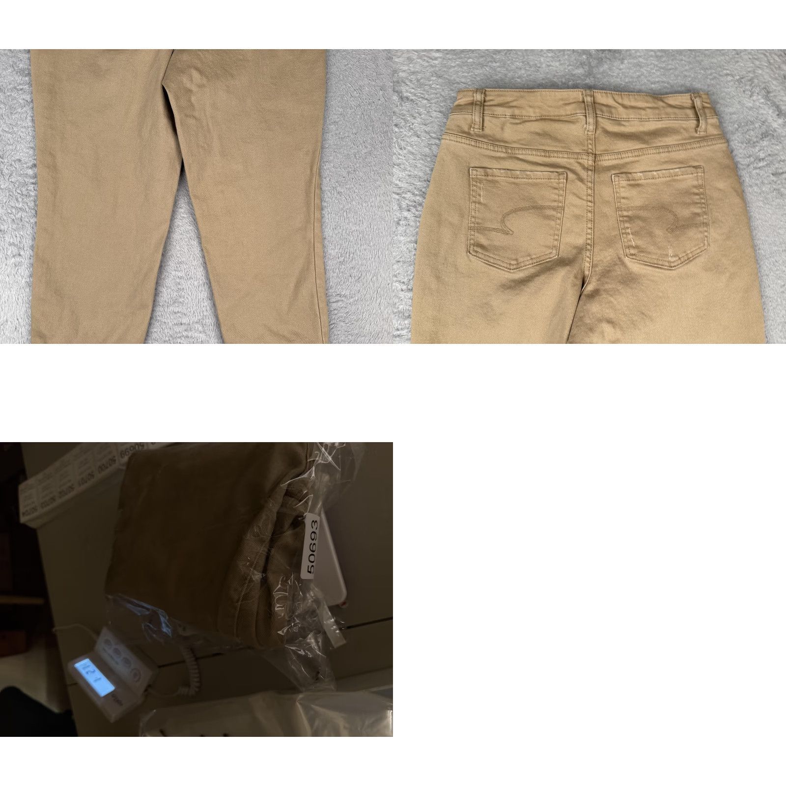 Vintage Time And Tru Pants Womens 6 Brown Mid Rise Cropped Chino Stretch Distressed Pockets Capris Casual Womens Size 28" / US 6 / IT 42 - 10 Thumbnail