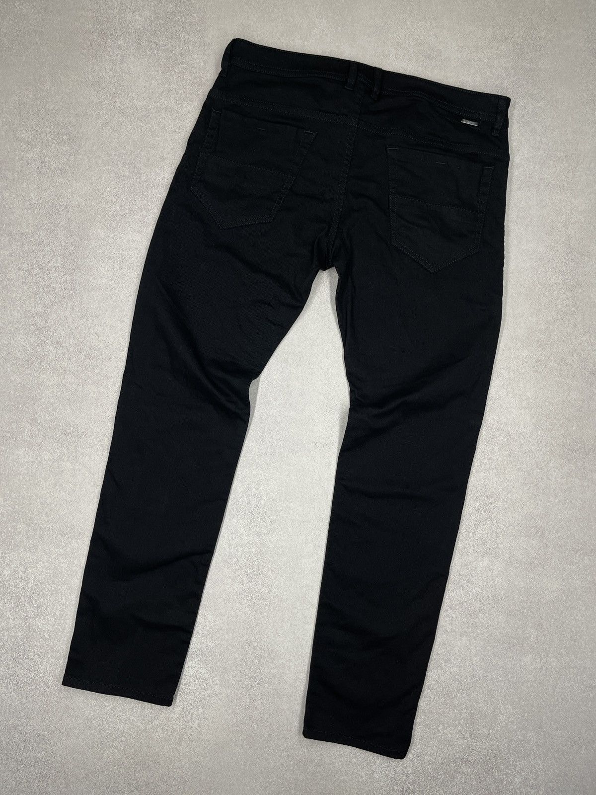 Diesel Mens Diesel Thommer Full Black Denim Jeans Y2K Skull Size US 36 / EU 52 - 1 Thumbnail