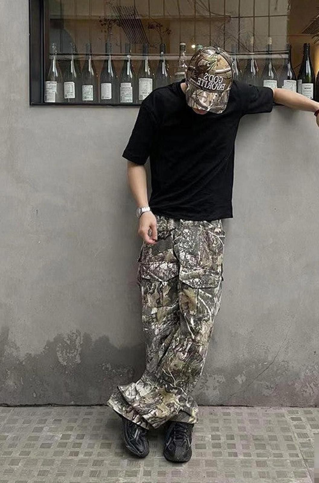 Vintage Camouflage Multi Pocket Cargo Pants Size US 30 / EU 46 - 2 Thumbnail