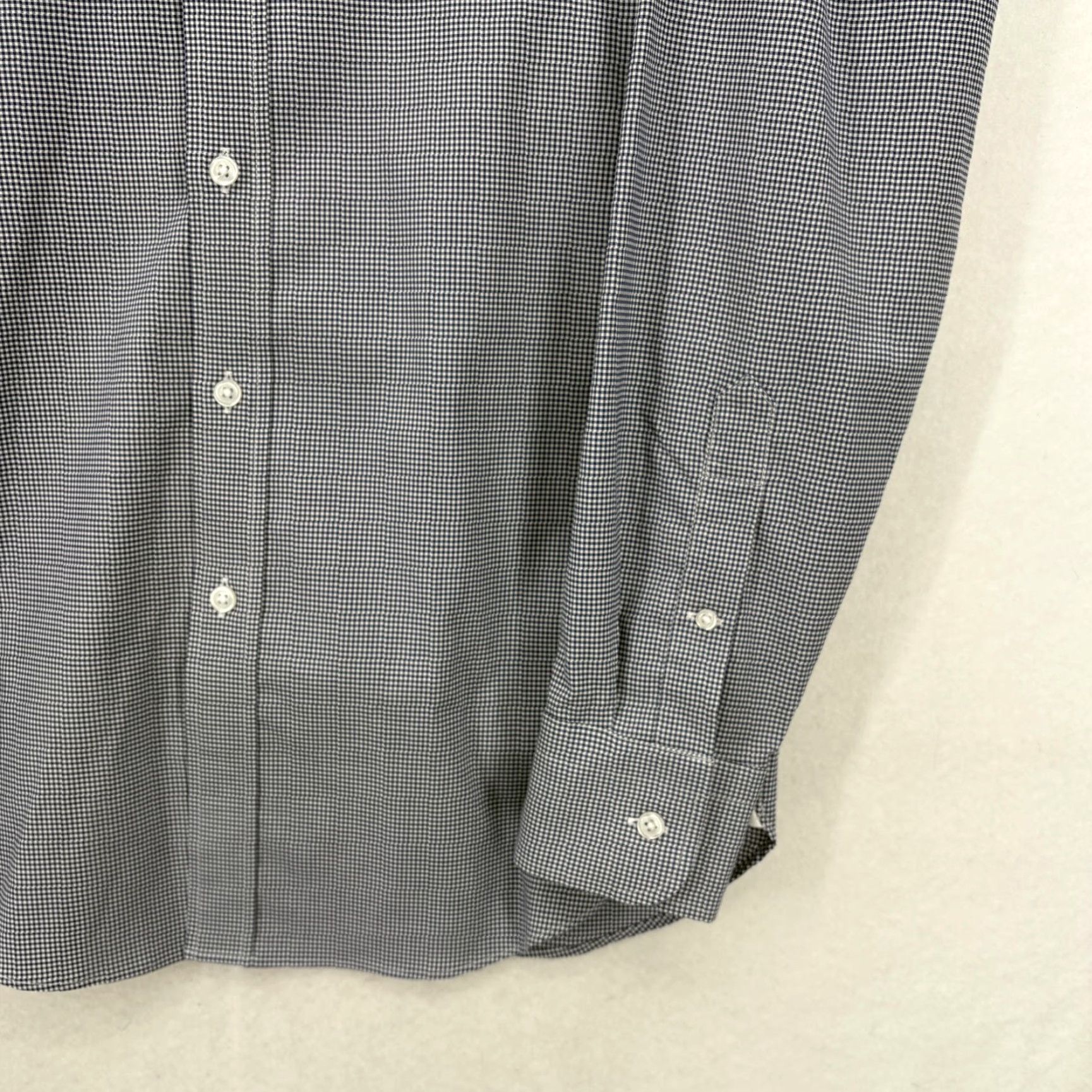 J.Crew J.CREW Ludlow Dress Shirt Mens 15.5 32/33 Blue Gingham Slim Stretch Business Shirt Size 42R - 3 Thumbnail