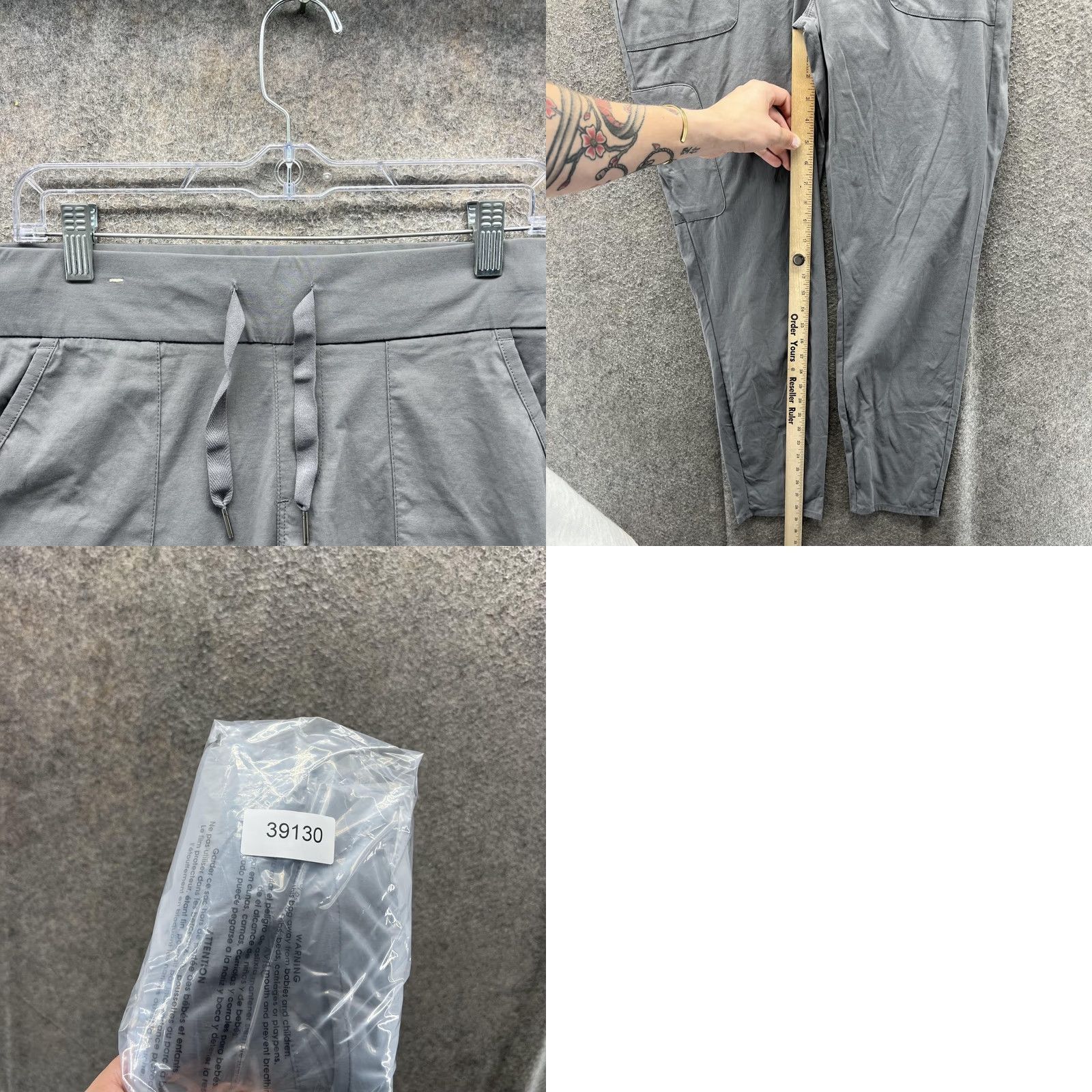 Vintage Columbia Pants Womens Medium Gray Cargo Tapered Leg Drawstring Hiking Outdoor Size 32" / US 10 / IT 46 - 8 Thumbnail