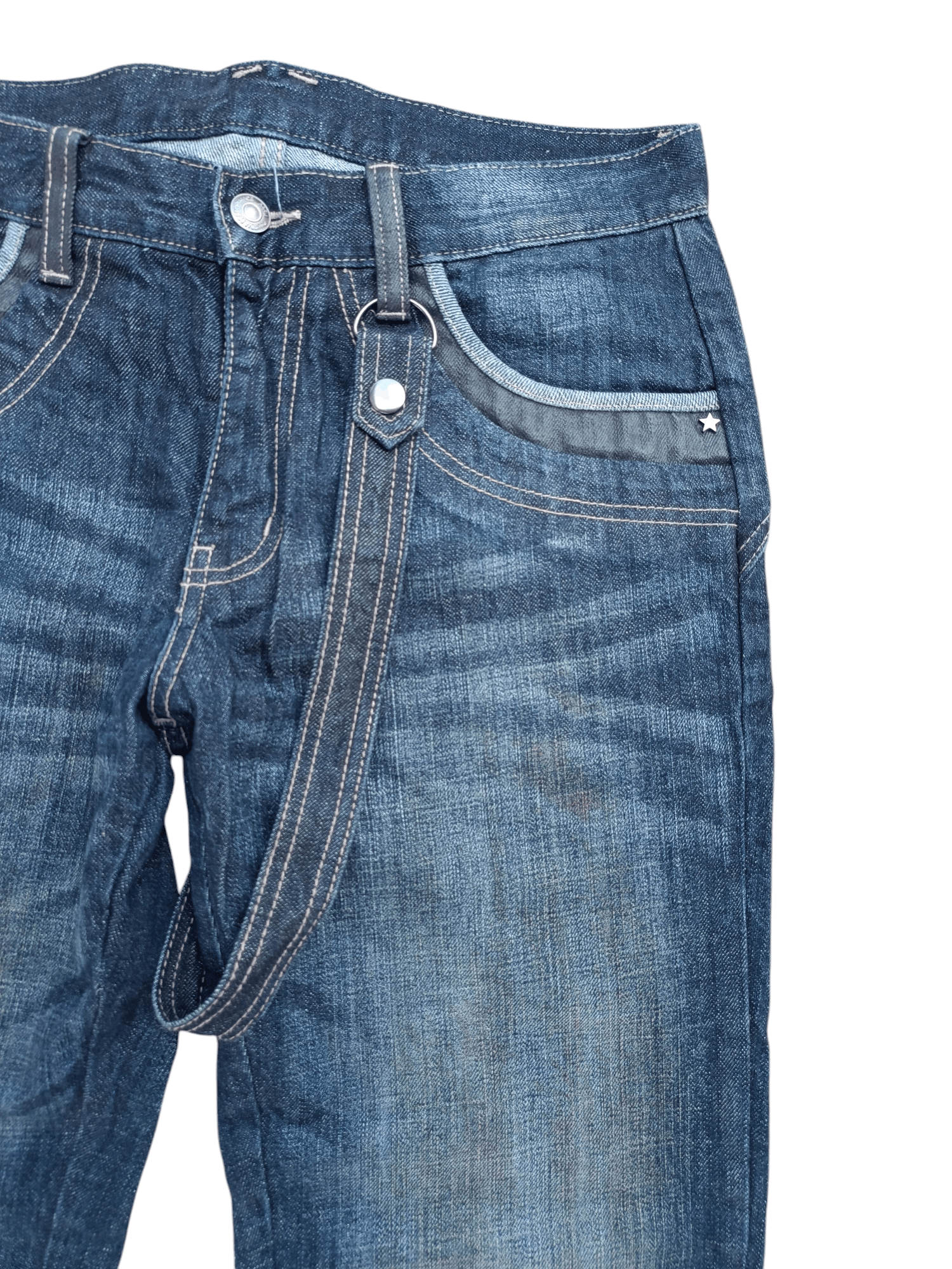 14th Addiction SICK RARE 🔥 PPFM WITH STRAP WHISKERS FADED DENIM Size US 30 / EU 46 - 6 Thumbnail