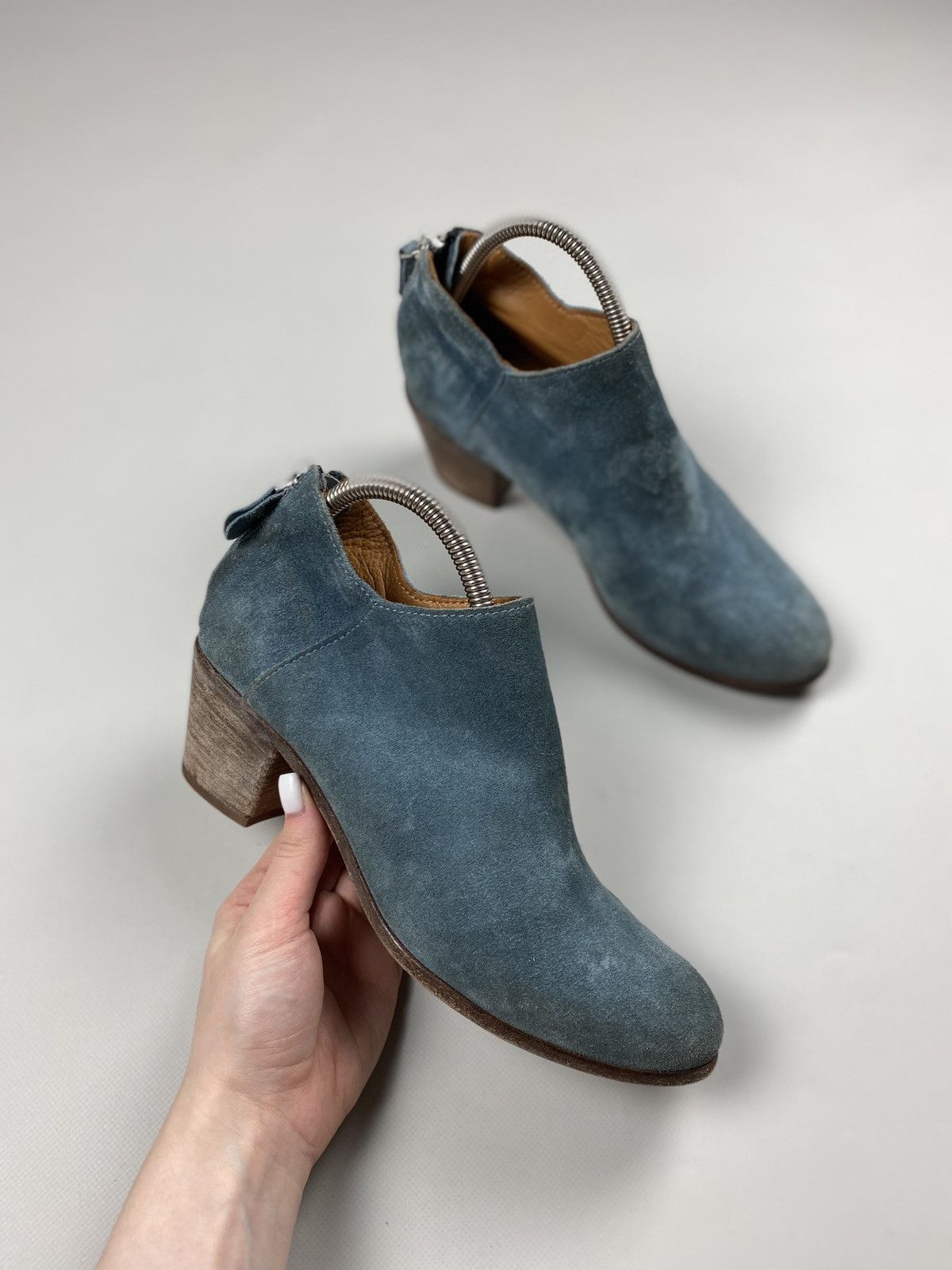 MoMA MOMA Ladies Leather Avant-garde Heeled Boots Shoes Size US 8.5 / IT 38.5 - 3 Thumbnail