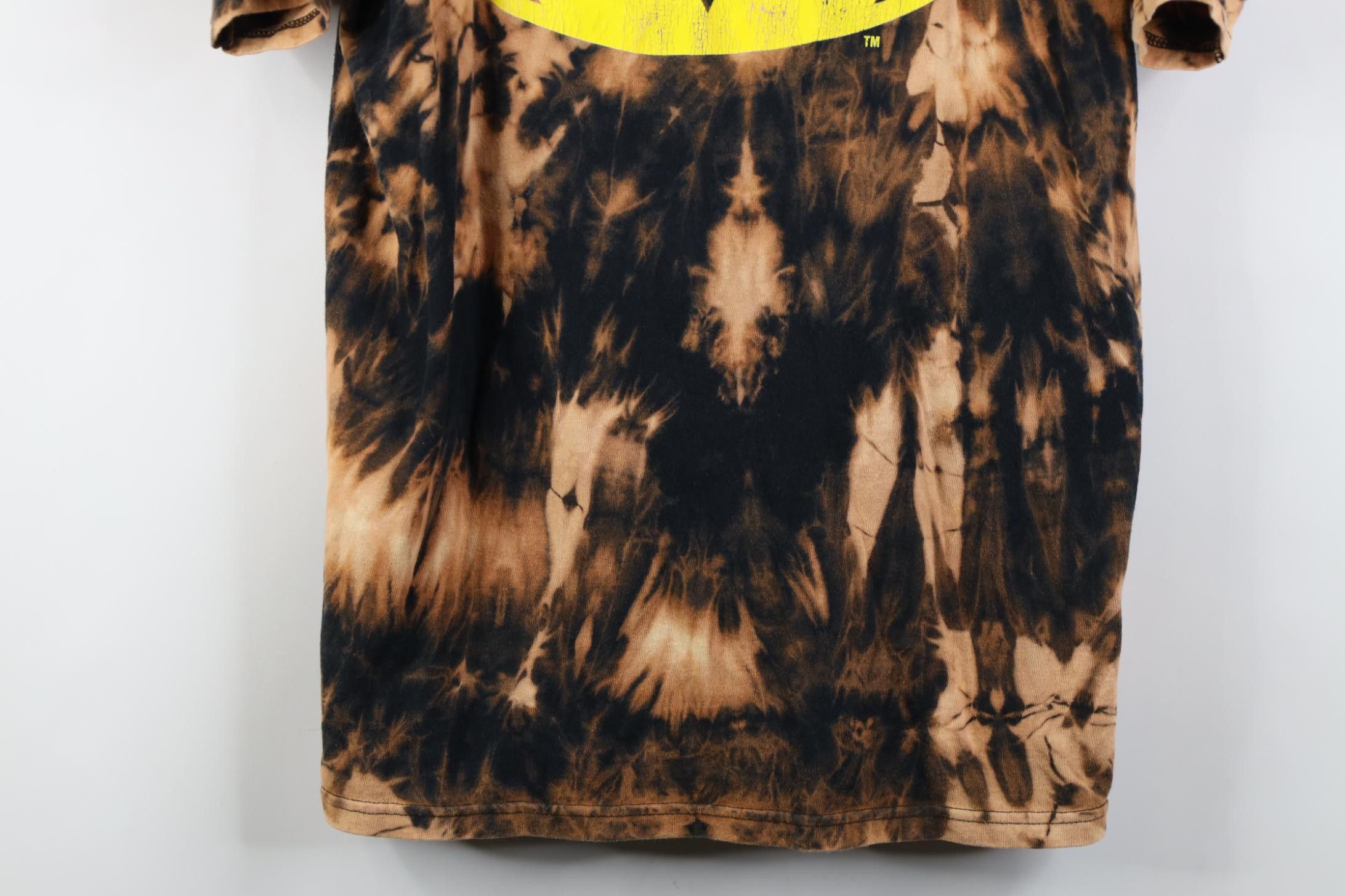 Vintage Y2K DC Comics Batman Superhero Bat Signal T-Shirt Trippy Size US L / EU 52-54 / 3 - 3 Thumbnail