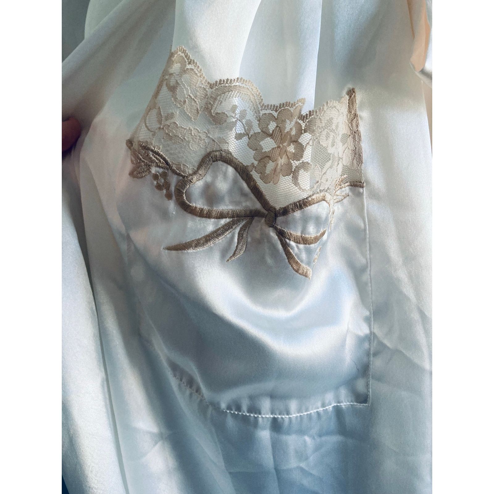 Victoria's Secret Vintage Gold Label Victoria's Secret Robe White Lace Small Size ONE SIZE - 3 Thumbnail