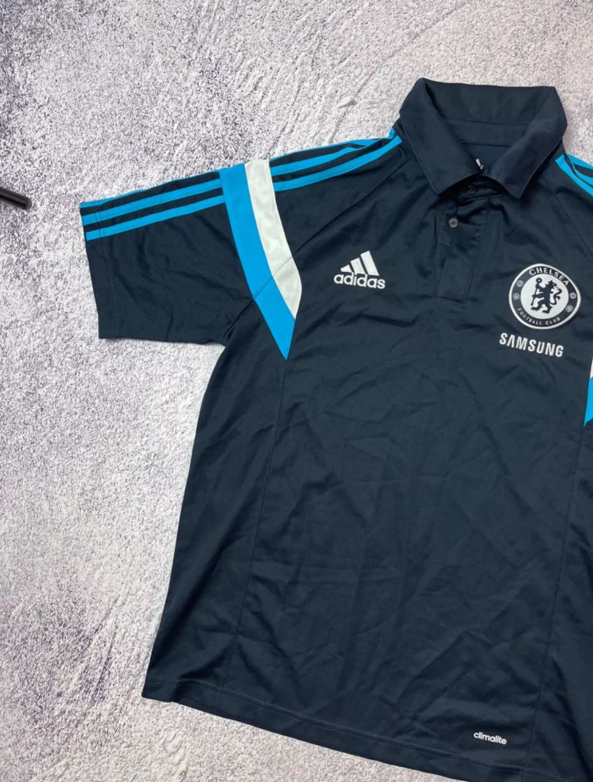 Adidas MENS POLO F.C CHELSEA 2014 SIZE M SAMSUNG SPORT Size US M / EU 48-50 / 2 - 2 Thumbnail