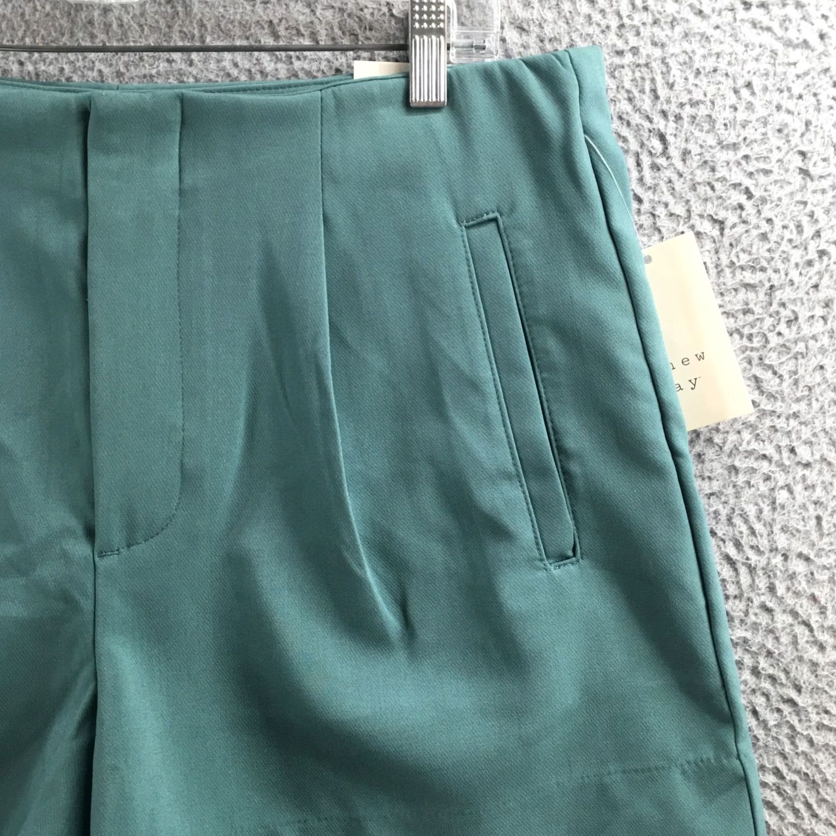Vintage A New Day Tailored Shorts Womens 14 Turquoise Hi-Rise Casual NEW Shorts Pants Size 36" / US 14 / IT 50 - 3 Thumbnail