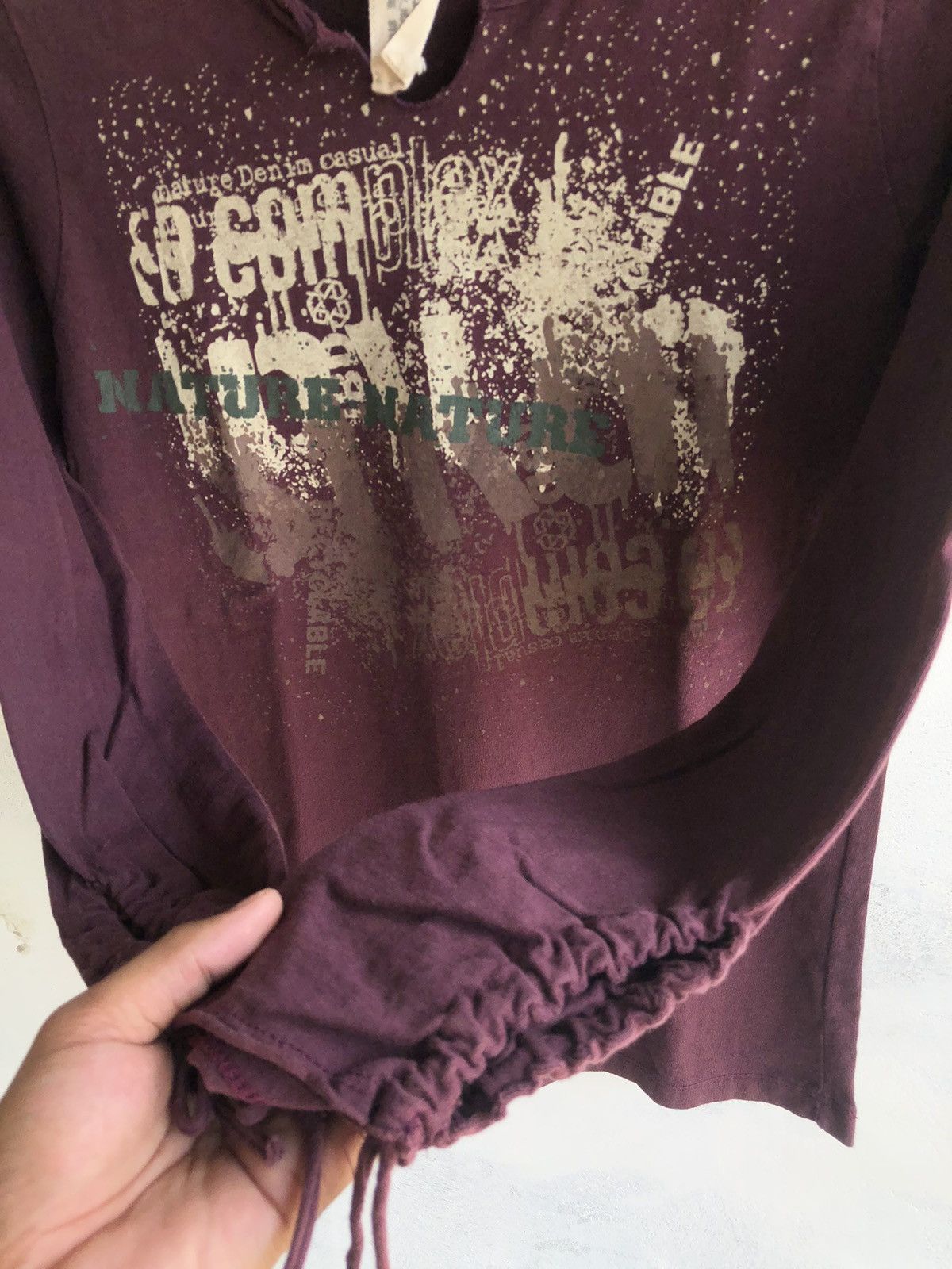 Japanese Brand Gothic Poem Abstrak LongSleeve Rock Punk Style Size US M / EU 48-50 / 2 - 3 Thumbnail