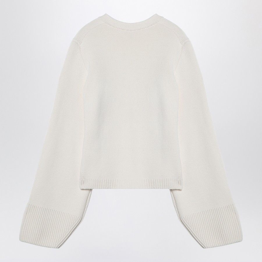 KHAITE o1d2blof0824 Cashmere Cardigan in White Size M / US 6-8 / IT 42-44 - 2 Thumbnail