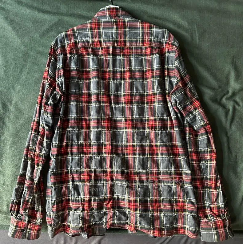 Haider Ackermann Haider Ackermann Black, Red, and Gold Plaid Shirt Size US S / EU 44-46 / 1 - 2 Thumbnail