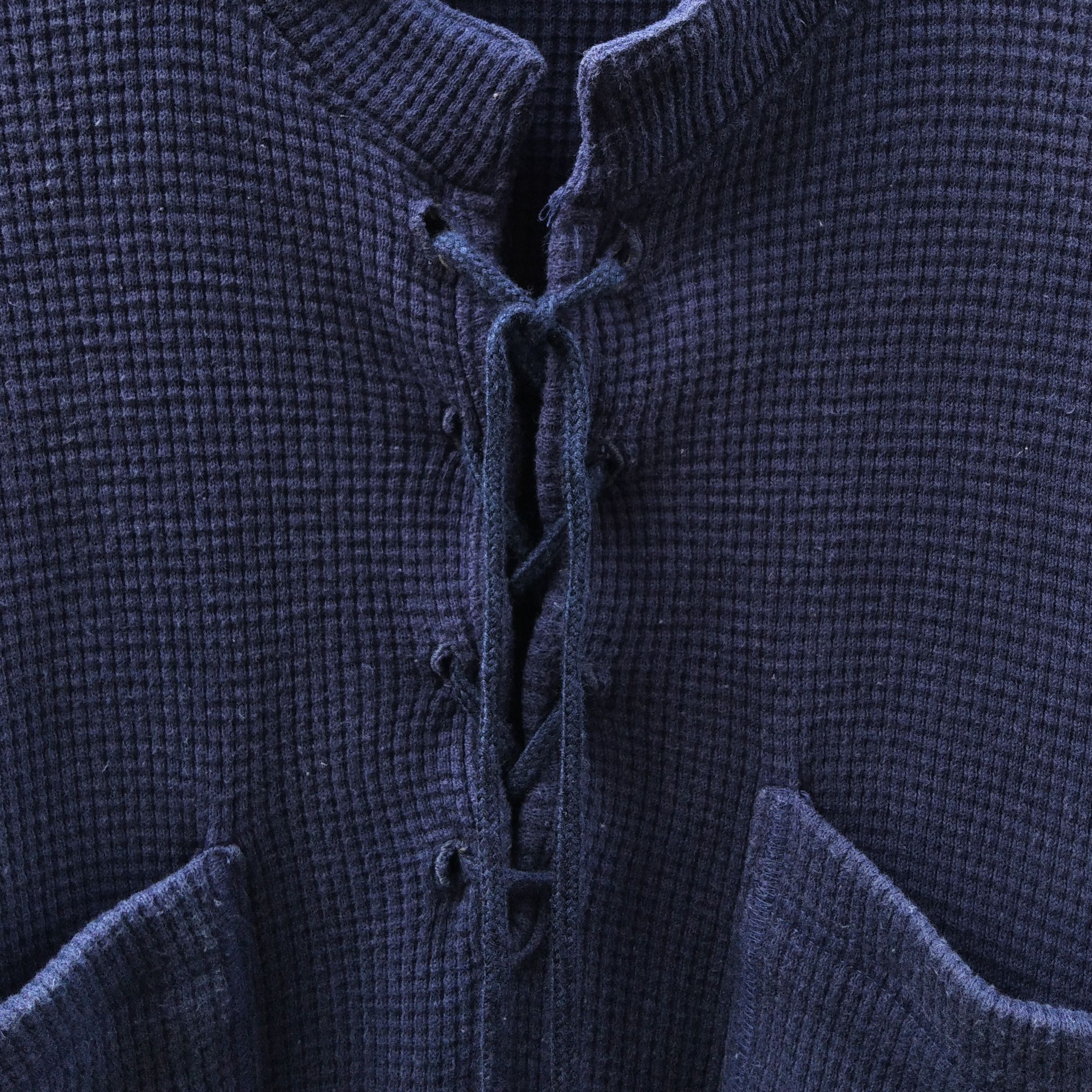 Issey Miyake Vintage 90s TETE HOMME ISSEY MIYAKE Indigo Thermal Size US XL / EU 56 / 4 - 4 Thumbnail