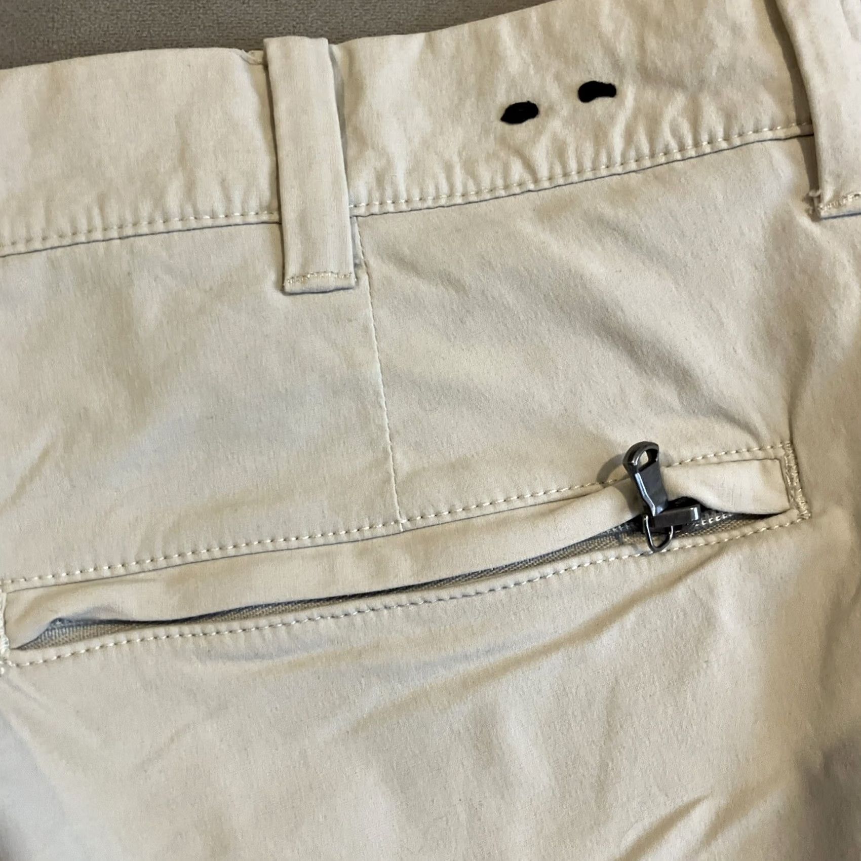 J.Crew J.CREW Bermuda Shorts Beige Men 36 Regular 10in Inseam Stretch Nylon Tech Golf Casual 36x10 Mens Size US 36 / EU 52 - 4 Thumbnail