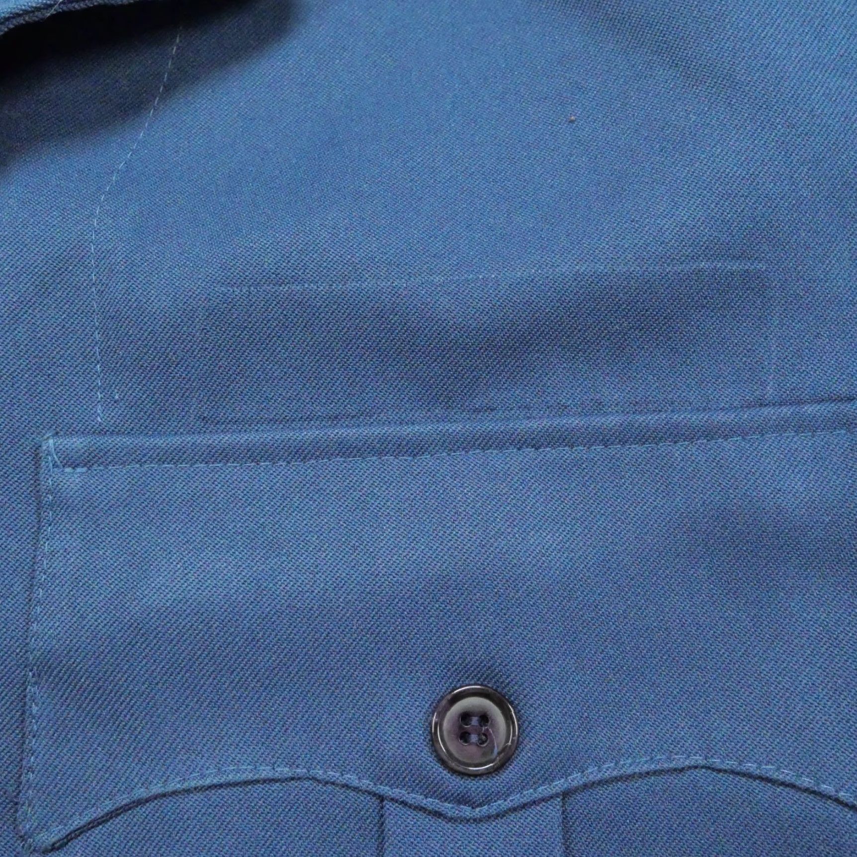 Vintage VINTAGE Aero Jacket Mens 2XL Blue 90s Workwear Zip Coat/Snap Mid-Length Size US XXL / EU 58 / 5 - 4 Thumbnail