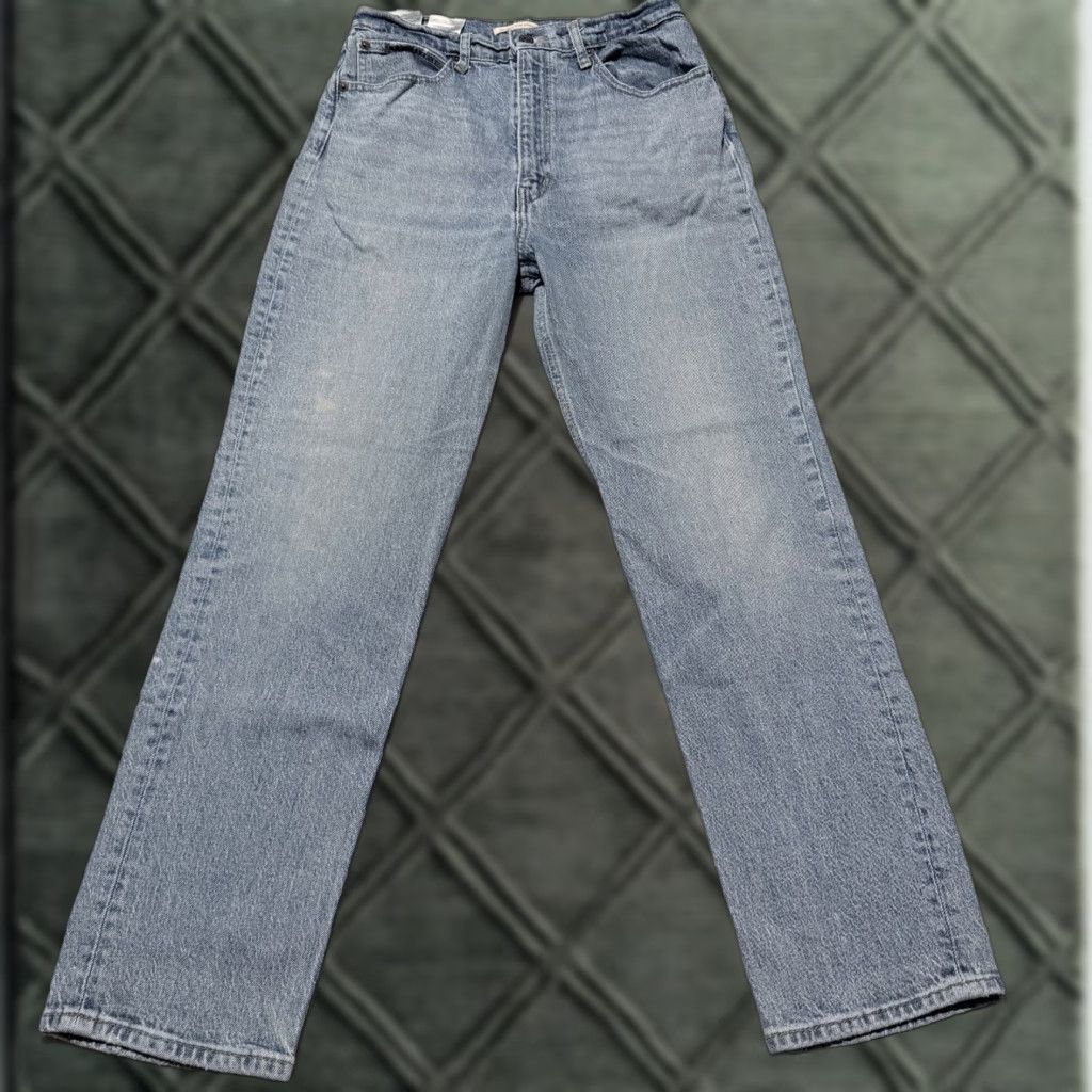 Levi's Levi's Jeans Women's Blue Premium 70s Straight High Rise Slim Fit 30x28 Denim Size 30" / US 8 / IT 44 - 1 Thumbnail