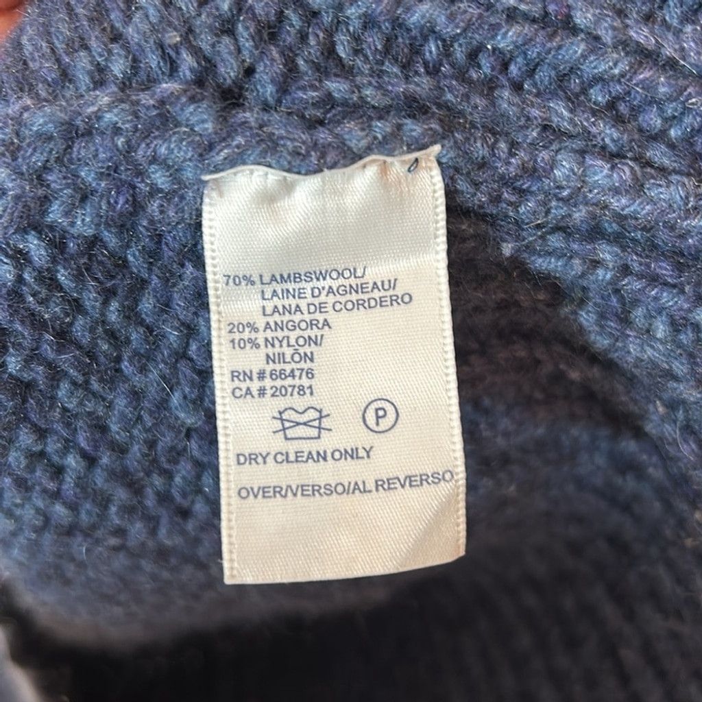 Tommy Hilfiger Tommy Hilfiger angora and lambswool blue zip Sweater large Size L / US 10 / IT 46 - 3 Thumbnail