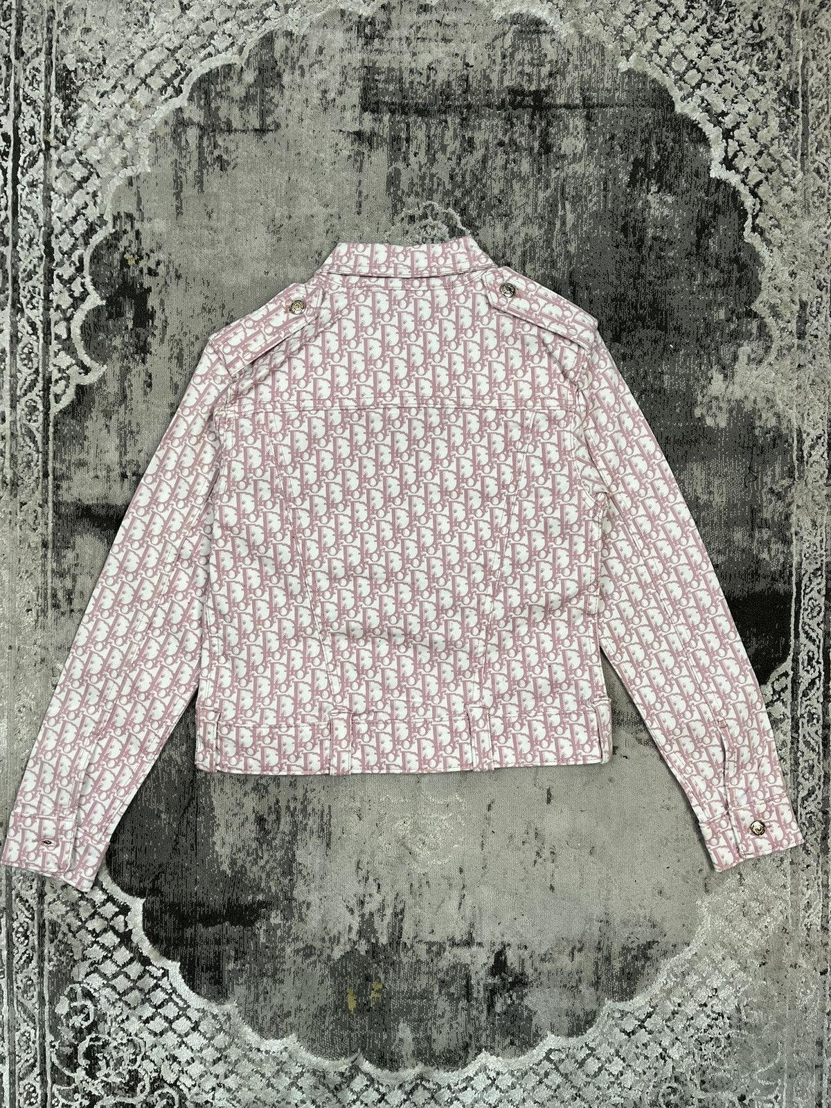 Christian Dior Monsieur Christian Dior by John Galliano vintage pink monogram jacket Size XS / US 0-2 / IT 36-38 - 5 Thumbnail