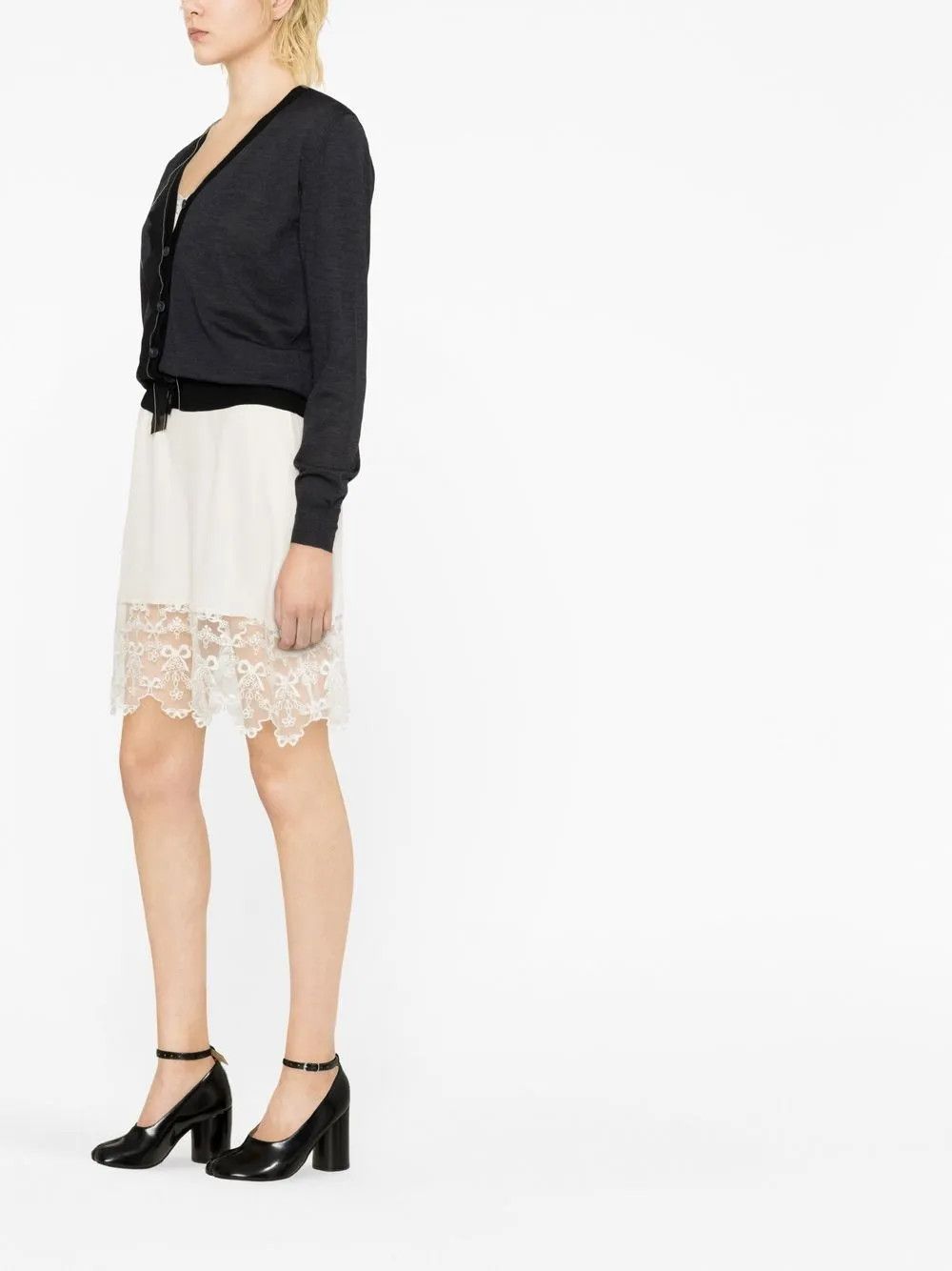 Maison Margiela o1y0625 Cardigan in Dark Gray/Black Size S / US 4 / IT 40 - 2 Thumbnail