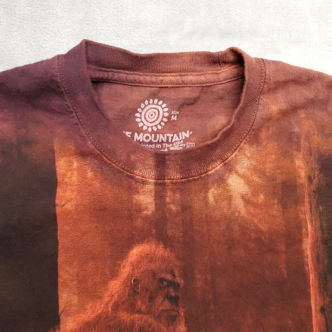 The Mountain The Mountain Shirt Mens M Red Tie Dye Bigfoot Sasquatch Yeti Nature Tee Size US M / EU 48-50 / 2 - 3 Thumbnail