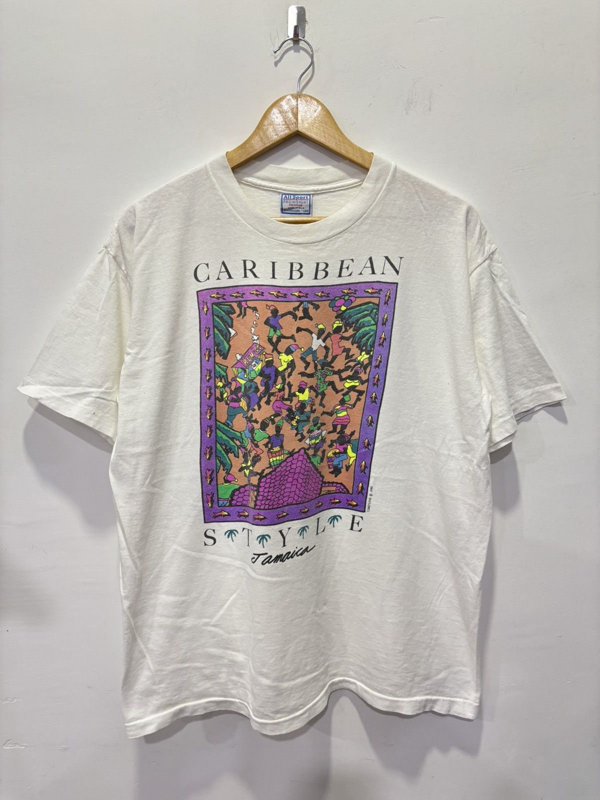 Vintage Vintage 90’s Caribbean Style Tshirt Size US L / EU 52-54 / 3 - 1 Thumbnail