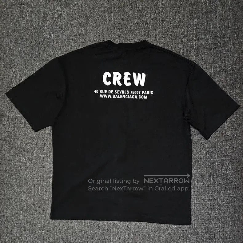 Balenciaga Balenciaga Oversize Crew Black Short Sleeve T. Size US M / EU 48-50 / 2 - 4 Thumbnail