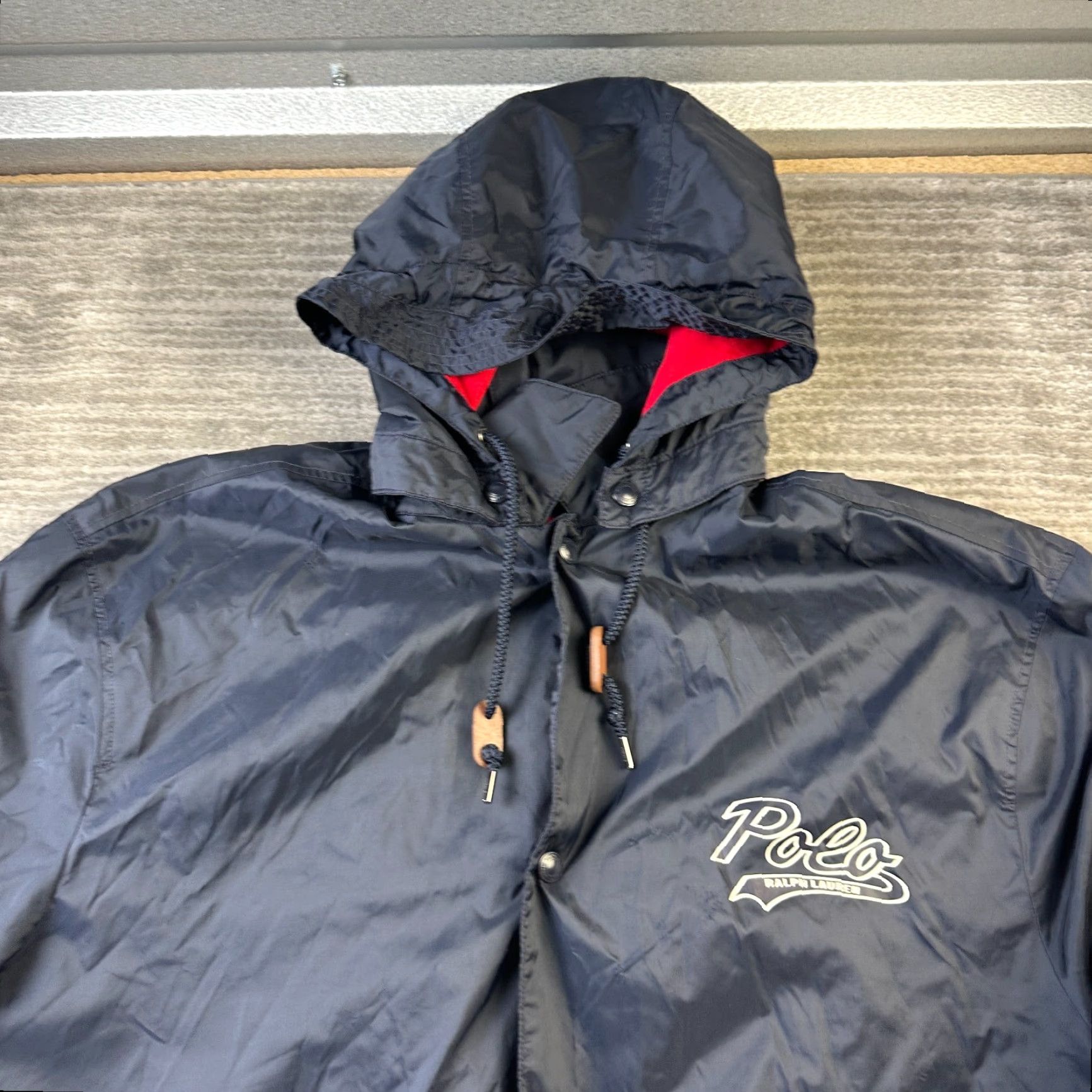 Polo Ralph Lauren VINTAGE Polo Ralph Lauren Jacket Mens XLT Extra Large Tall Coaches Hoodie Fleece Lined Size US XL / EU 56 / 4 - 4 Thumbnail