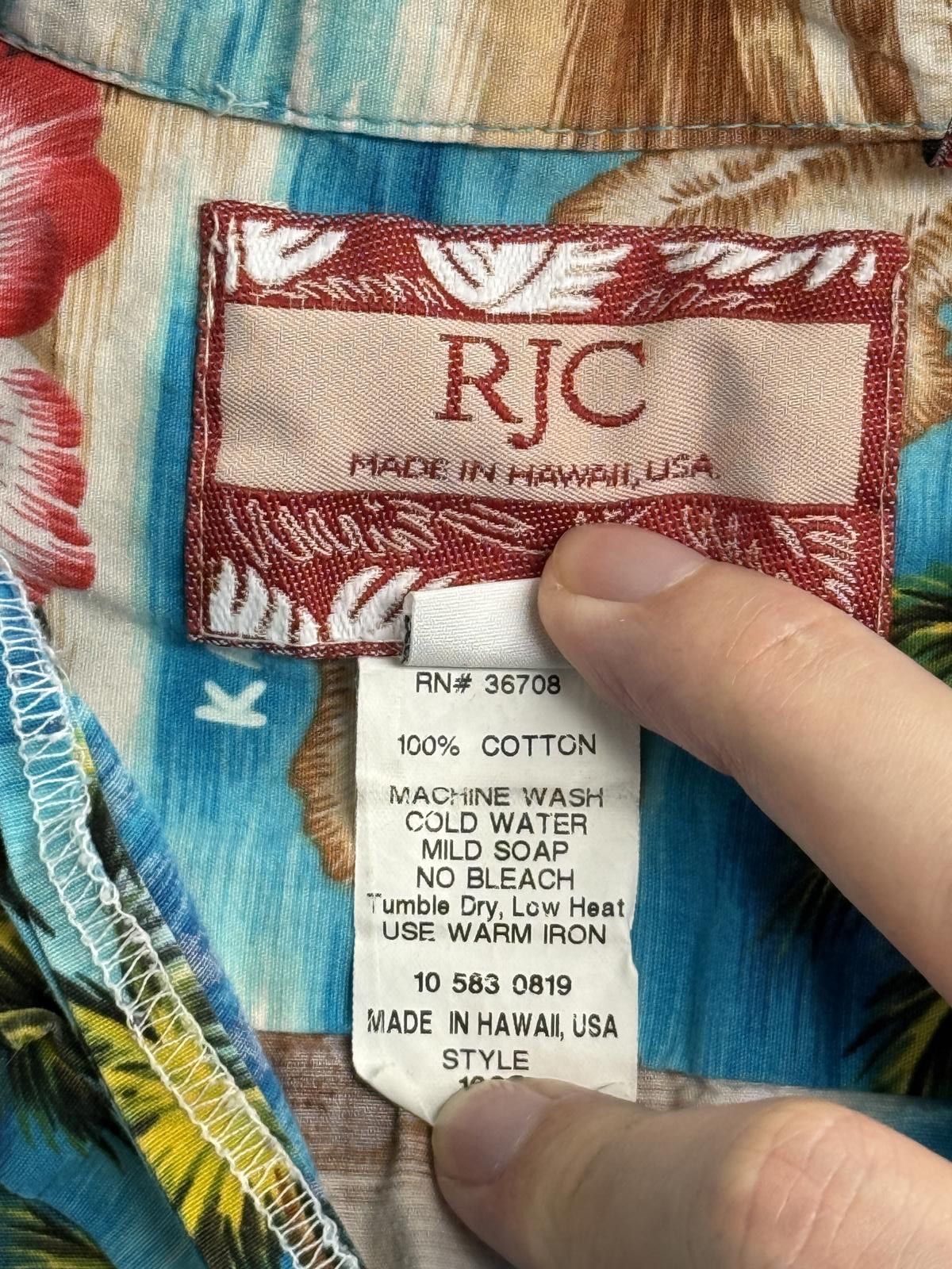 Other RJC Mens Hawaiian Shirt Hawaiian Islands Made in Hawaii - S Size US S / EU 44-46 / 1 - 3 Thumbnail