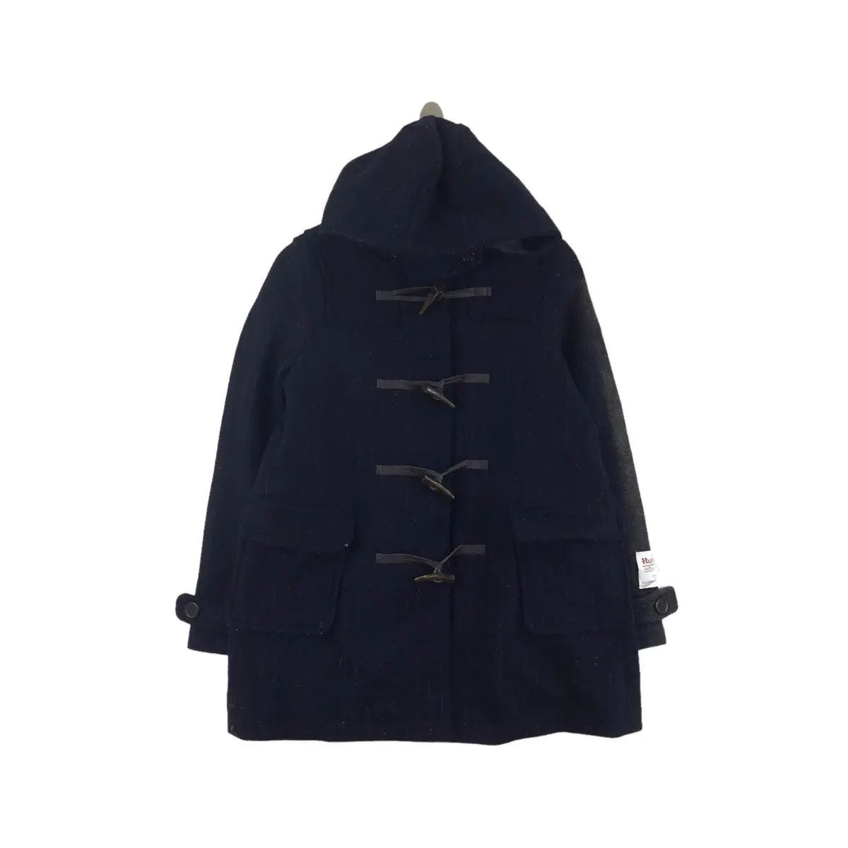 Harris Tweed HARRIS TWEED Hand Woven Hickory Stripes Wool Hooded Black Size US M / EU 48-50 / 2 - 1 Thumbnail