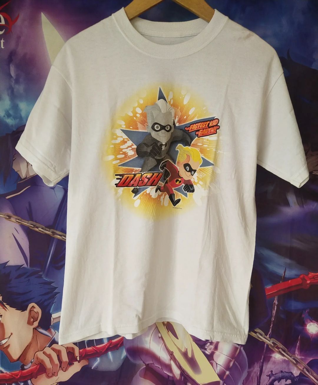 Anime × Cartoon Network × Disney The Incredibles Dash White Art Cartoon Animation Tees Size US M / EU 48-50 / 2 - 1 Thumbnail