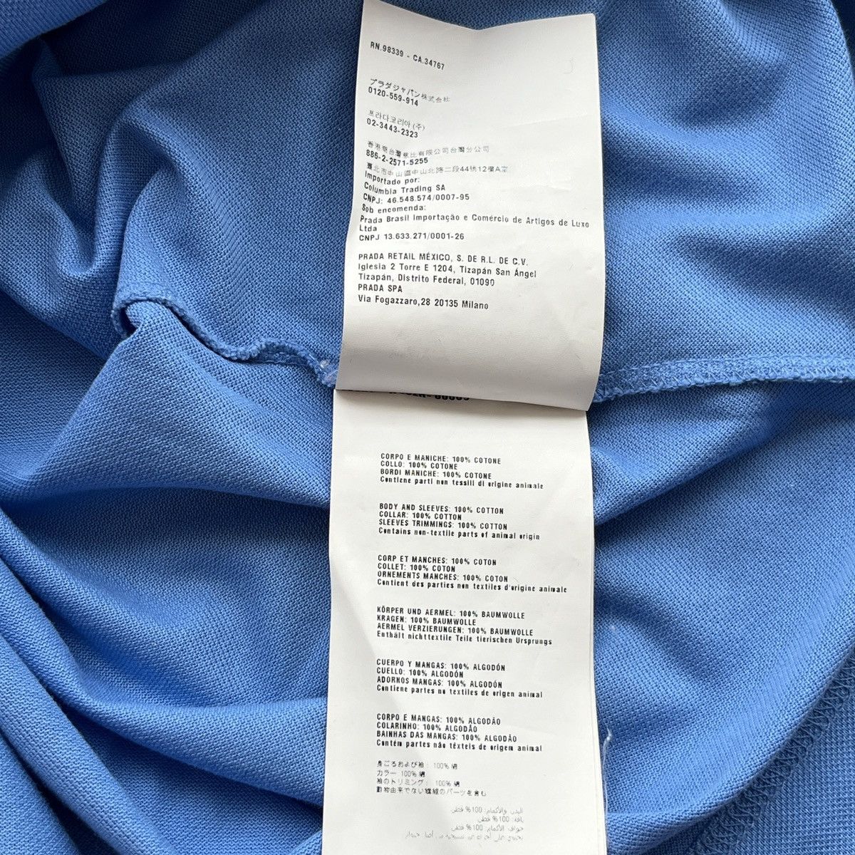 Prada Prada Two Tone Polo Shirts Size US L / EU 52-54 / 3 - 9 Thumbnail