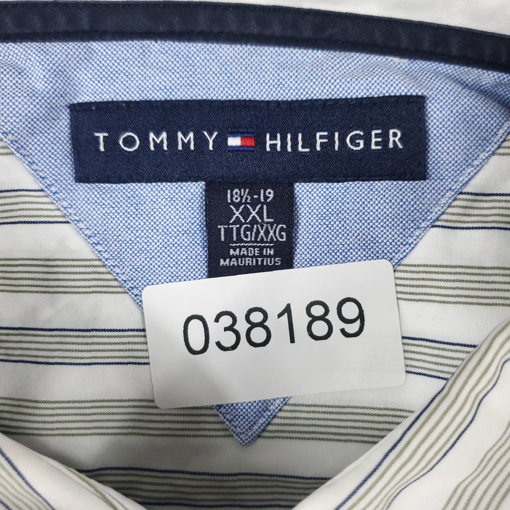 Tommy Hilfiger VINTAGE Tommy Hilfiger Shirt Mens 2XL Beige Striped Button-Up Long Sleeve Casual Formal Modern Preppy Mens Size US XXL / EU 58 / 5 - 7 Thumbnail