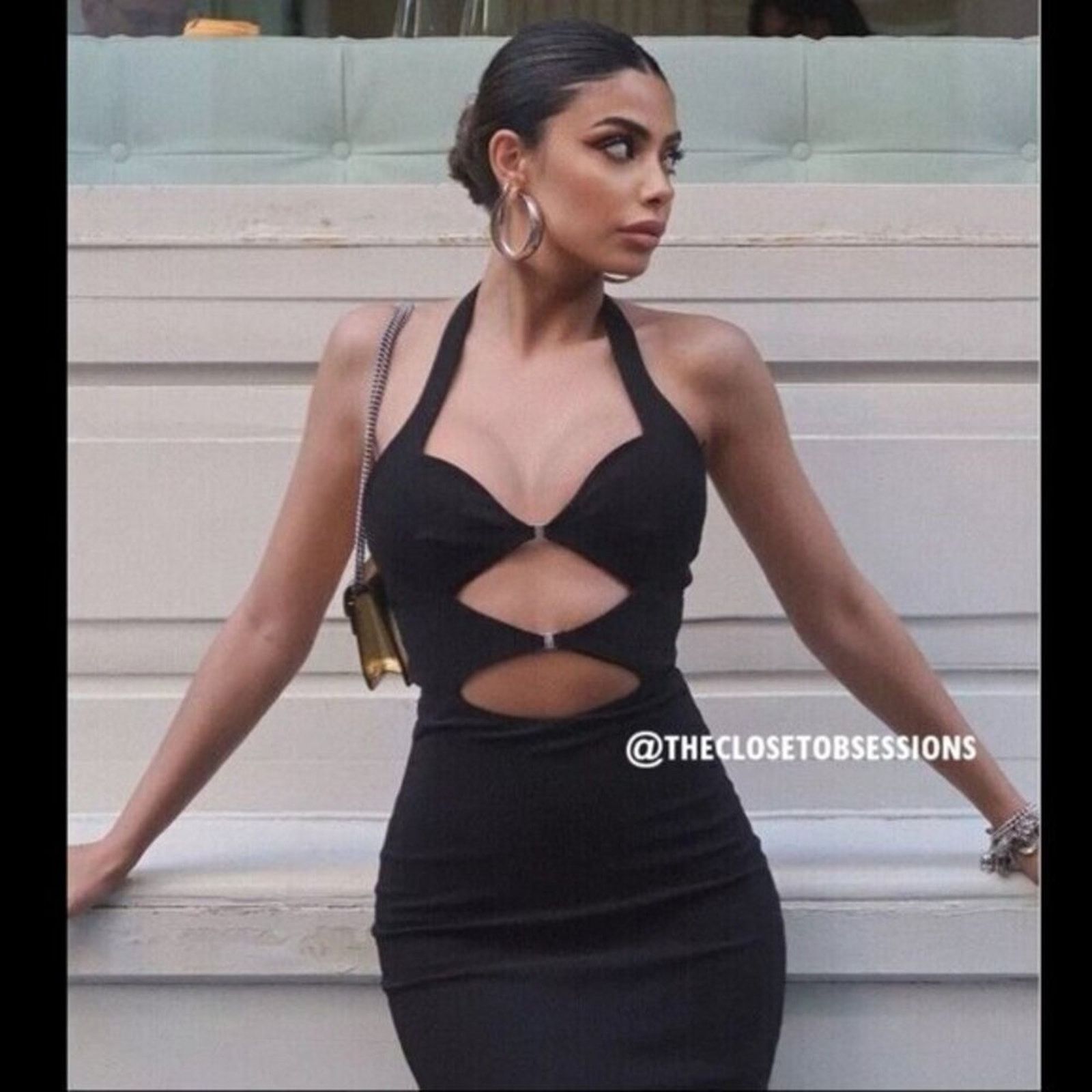 Zara ZARA BLOGGER FAVE!!! Midi Dress with Front Openings Size L / US 10 / IT 46 - 5 Thumbnail