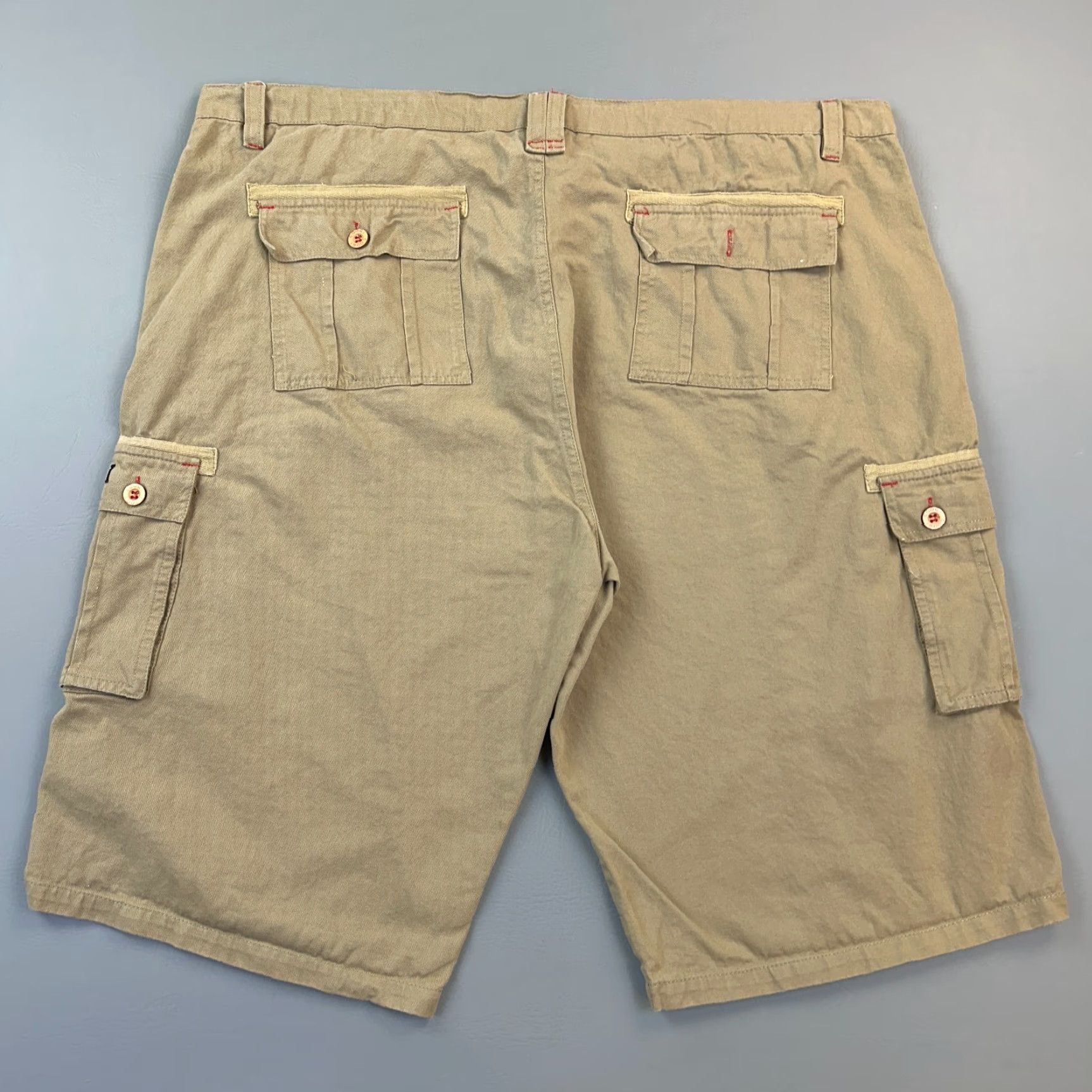 Coogi VINTAGE COOGI Shorts Mens 48 Kahki Cargo Embroidered Baggy Hip Hop Skate Y2K Size US 32 / EU 48 - 7 Thumbnail