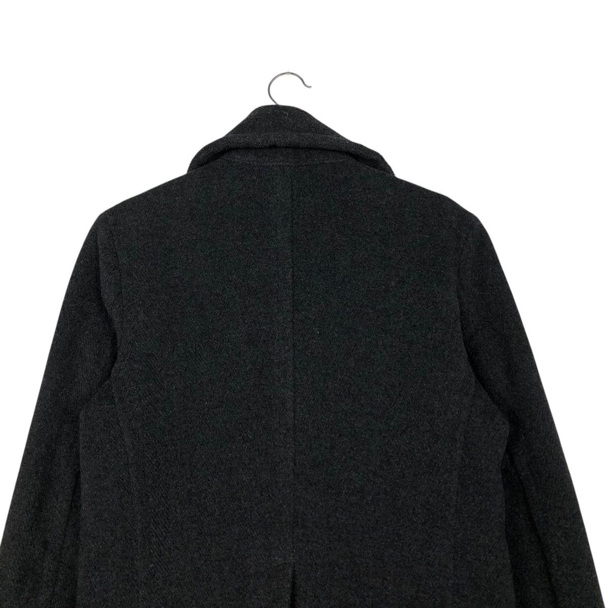 Japanese Brand 📌Iconic Black Wool Biker Jacket Double Collar Global Work Size US M / EU 48-50 / 2 - 10 Thumbnail