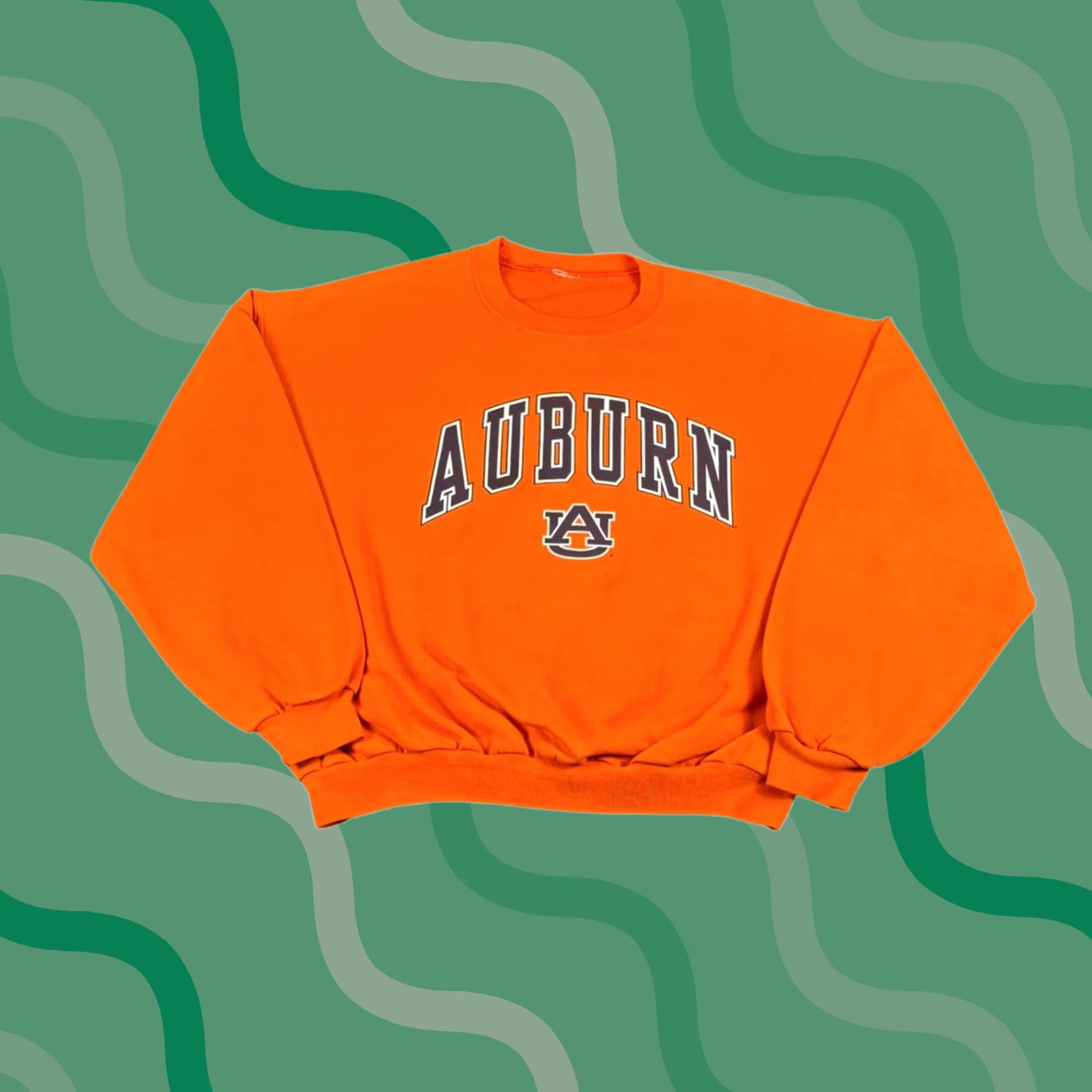 NCAA VINTAGE Auburn University Tigers Sweatshirt Orange Crew Neck Pullover Mens XL NCAA Size US XL / EU 56 / 4 - 1 Thumbnail