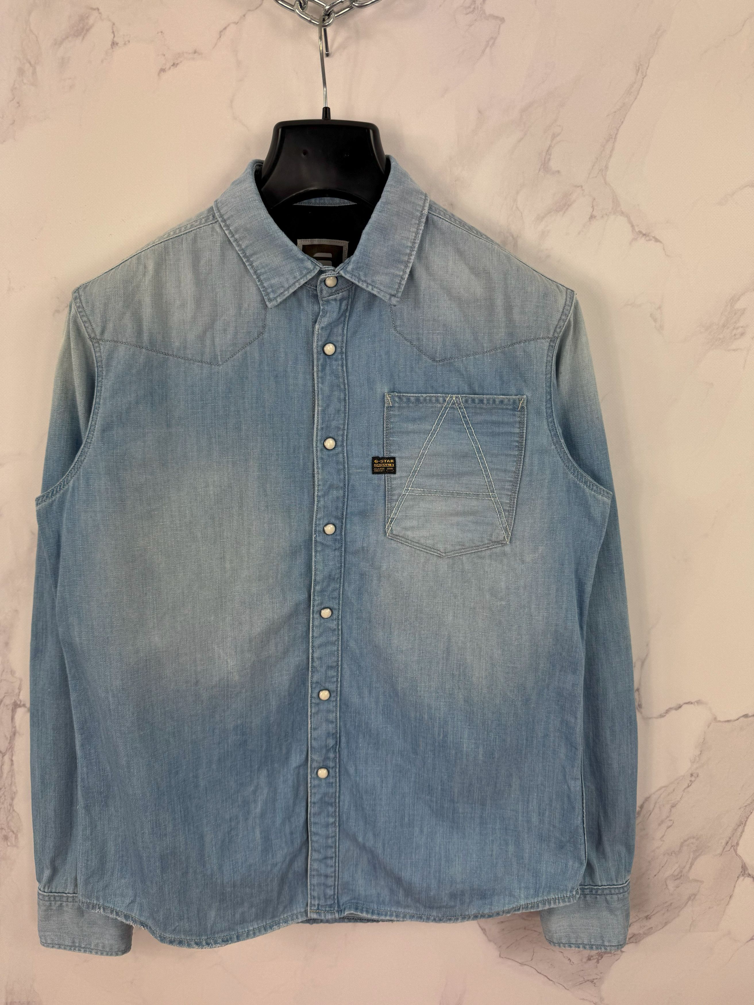 G-Star G-Star Raw Long Sleeve Denim Shirt Utility Style Size L Size US L / EU 52-54 / 3 - 2 Thumbnail