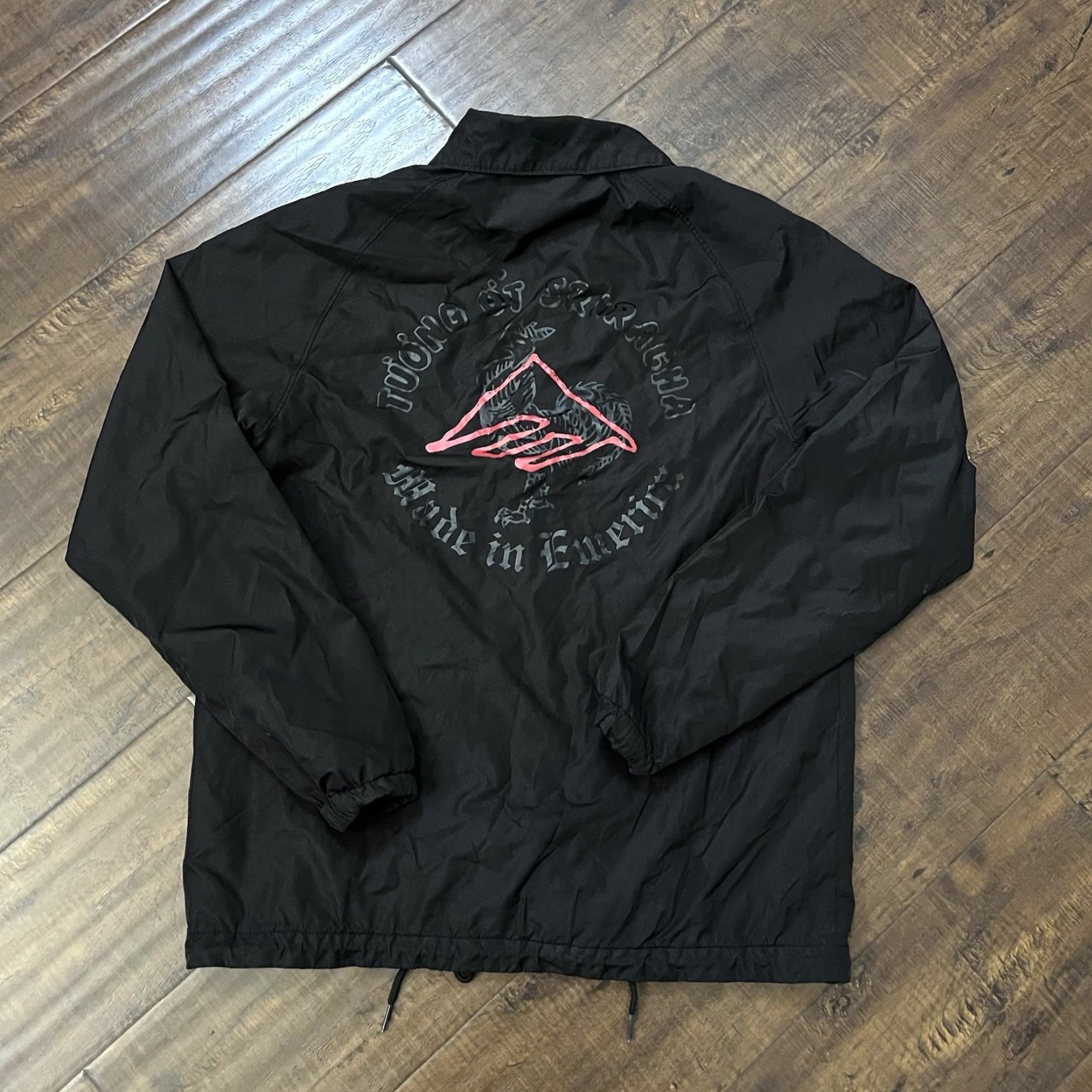 Emerica VINTAGE Emerica Skate Windbreaker Jacket Mens Small Black Andrew Reynolds Spanky Size US S / EU 44-46 / 1 - 2 Thumbnail