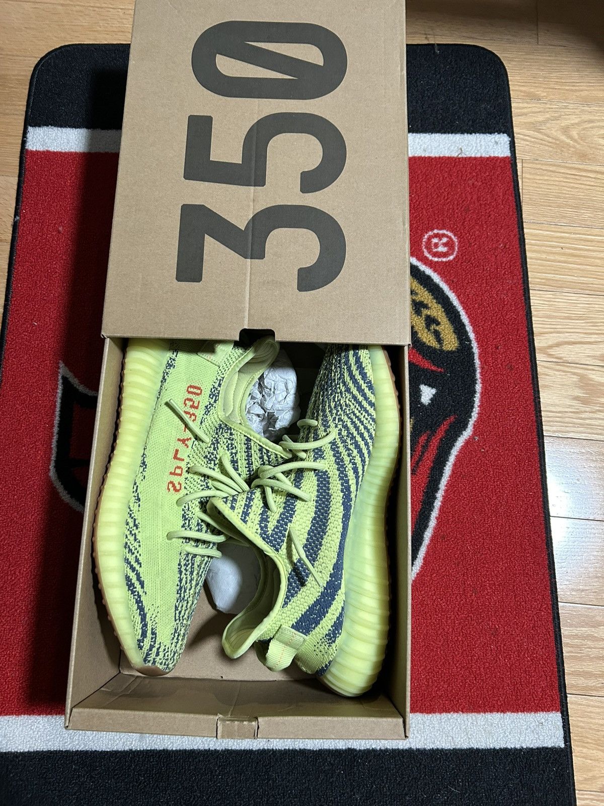 Yeezy adidas Yeezy Boost 350 V2 Semi Frozen Yellow Size US 12 / EU 45 - 3 Thumbnail