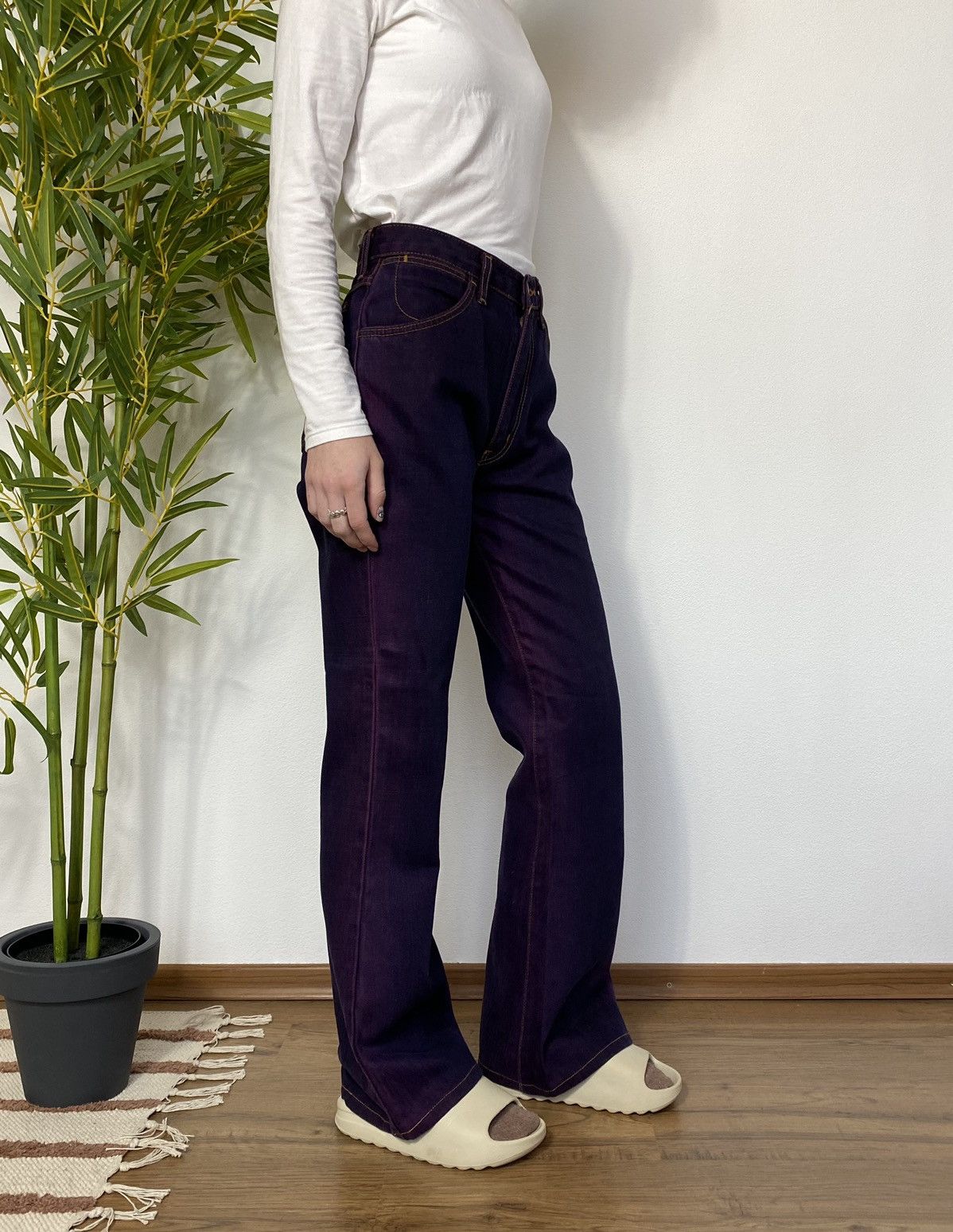 Wrangler 1990’s WASHER GRADIENT PURPLE/VIOLET WRANGLER JEANS Size 28" / US 6 / IT 42 - 3 Thumbnail
