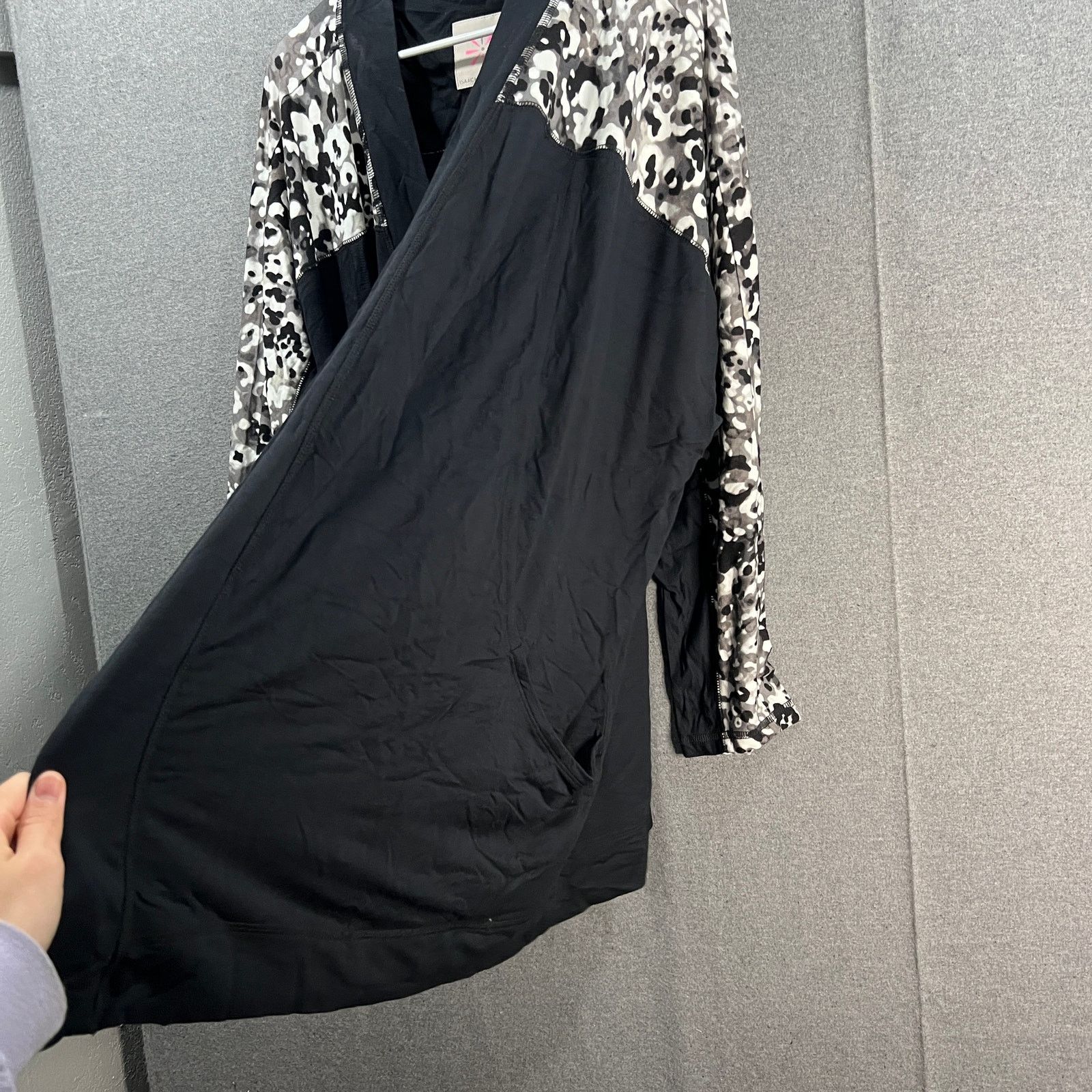 Isaac Mizrahi Isaac Mizrahi Live! Soho Baby French Terry Open Front Size 3XL / US 20-22 - 10 Thumbnail