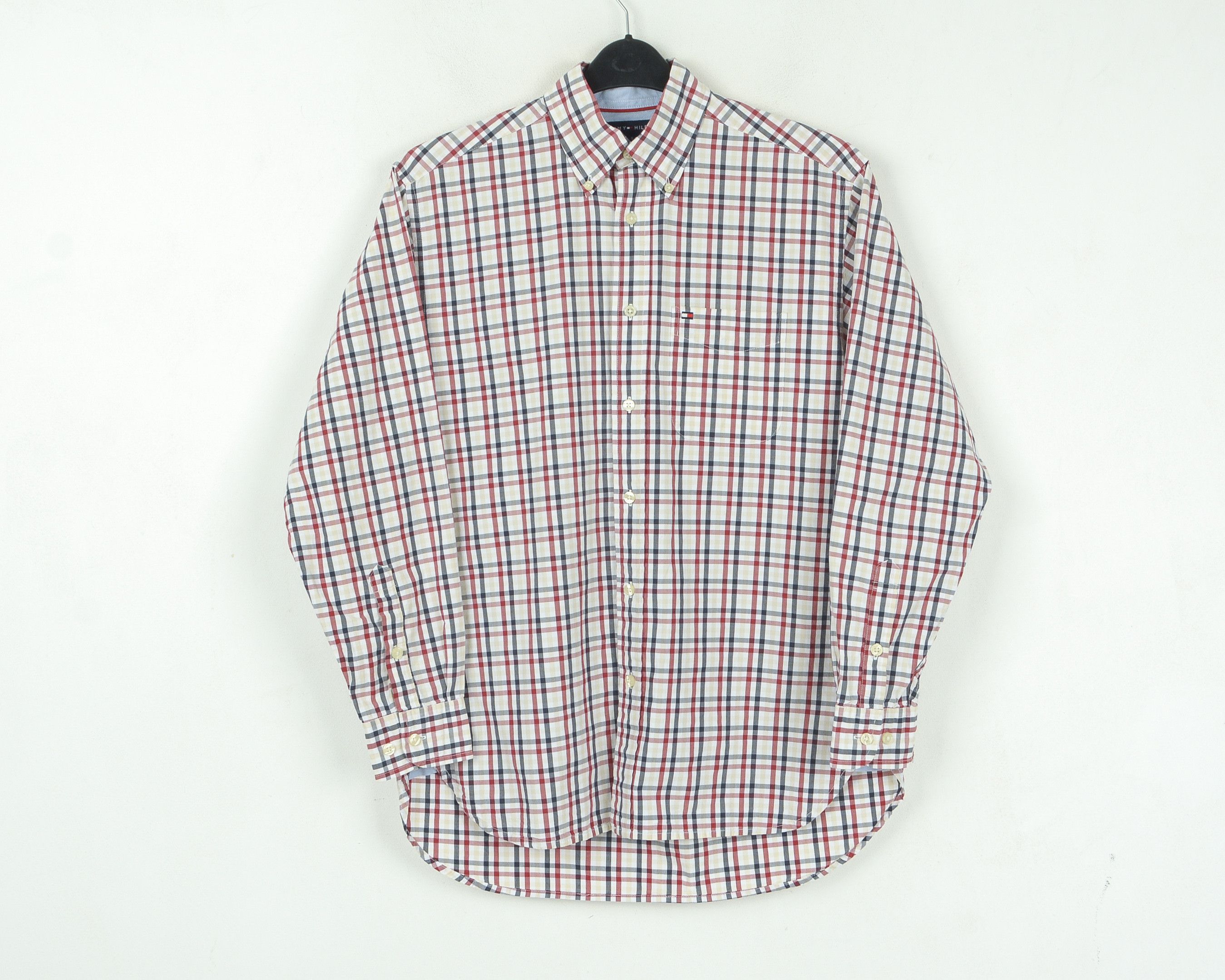 Tommy Hilfiger Button Up Shirt Long Sleeved Tartan Plaid Check Cotton Size US S / EU 44-46 / 1 - 1 Thumbnail