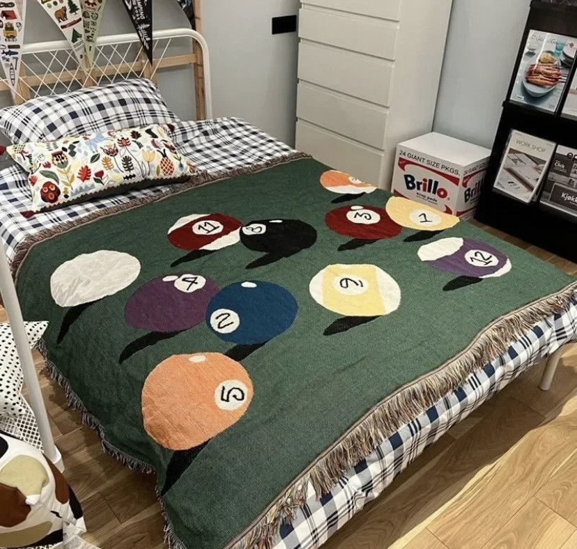 Stussy × Vintage Stüssy Blanket 8 Ball Billiards Stussy