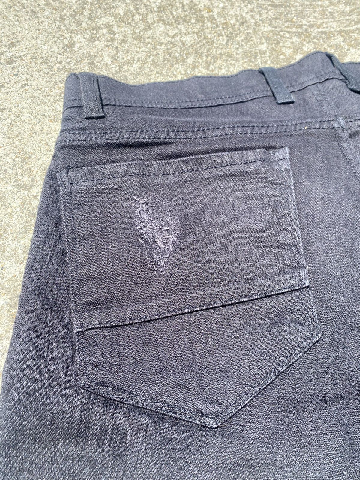 Jordan Craig Black Distressed Denim Size US 32 / EU 48 - 6 Thumbnail
