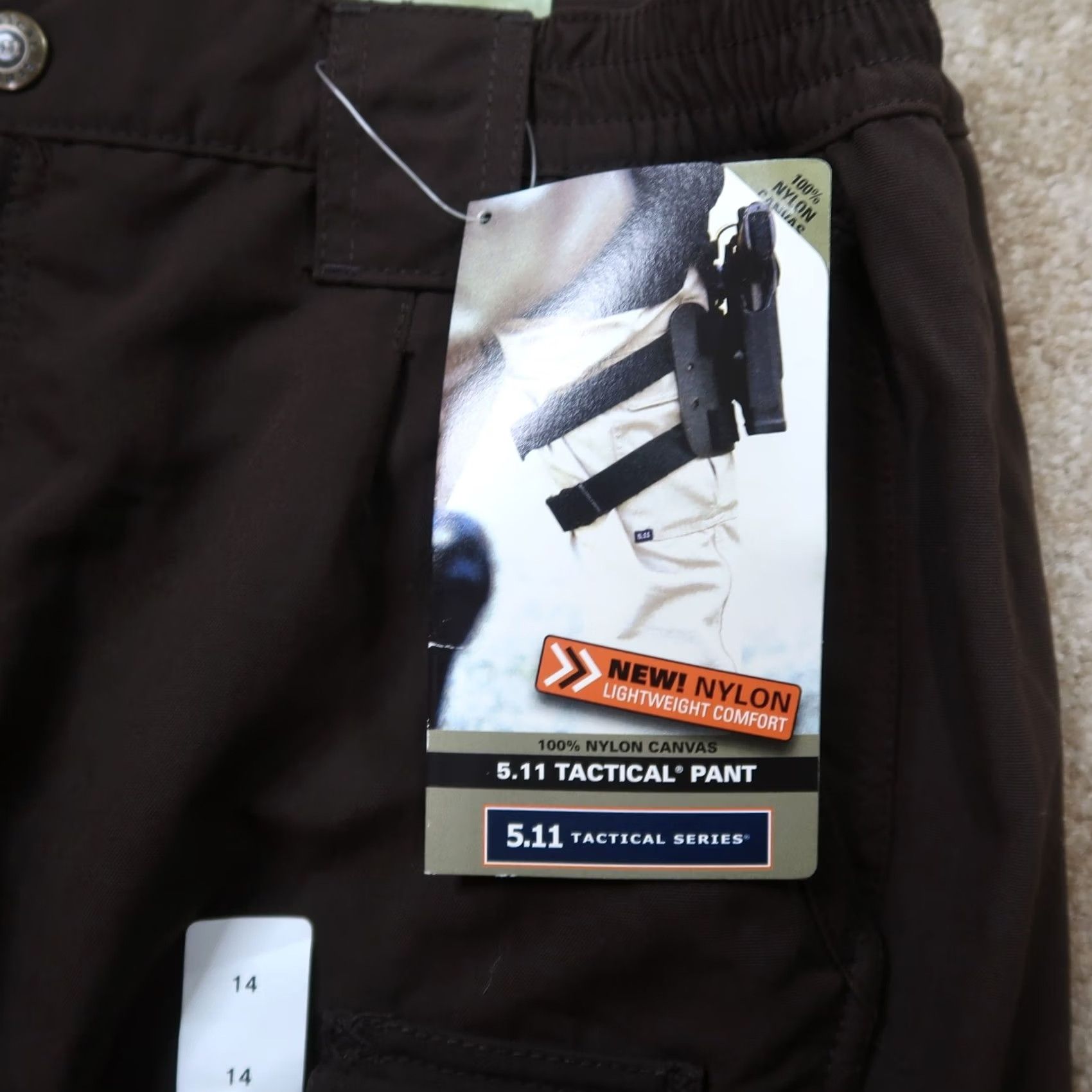 Vintage 5.11 Tactical Nylon Pant Cargo Pants Women's 14 Brown Workwear Pant Cargo 5.11 Tactical Womens 14 Brown (Nylon) Size 36" / US 14 / IT 50 - 5 Thumbnail