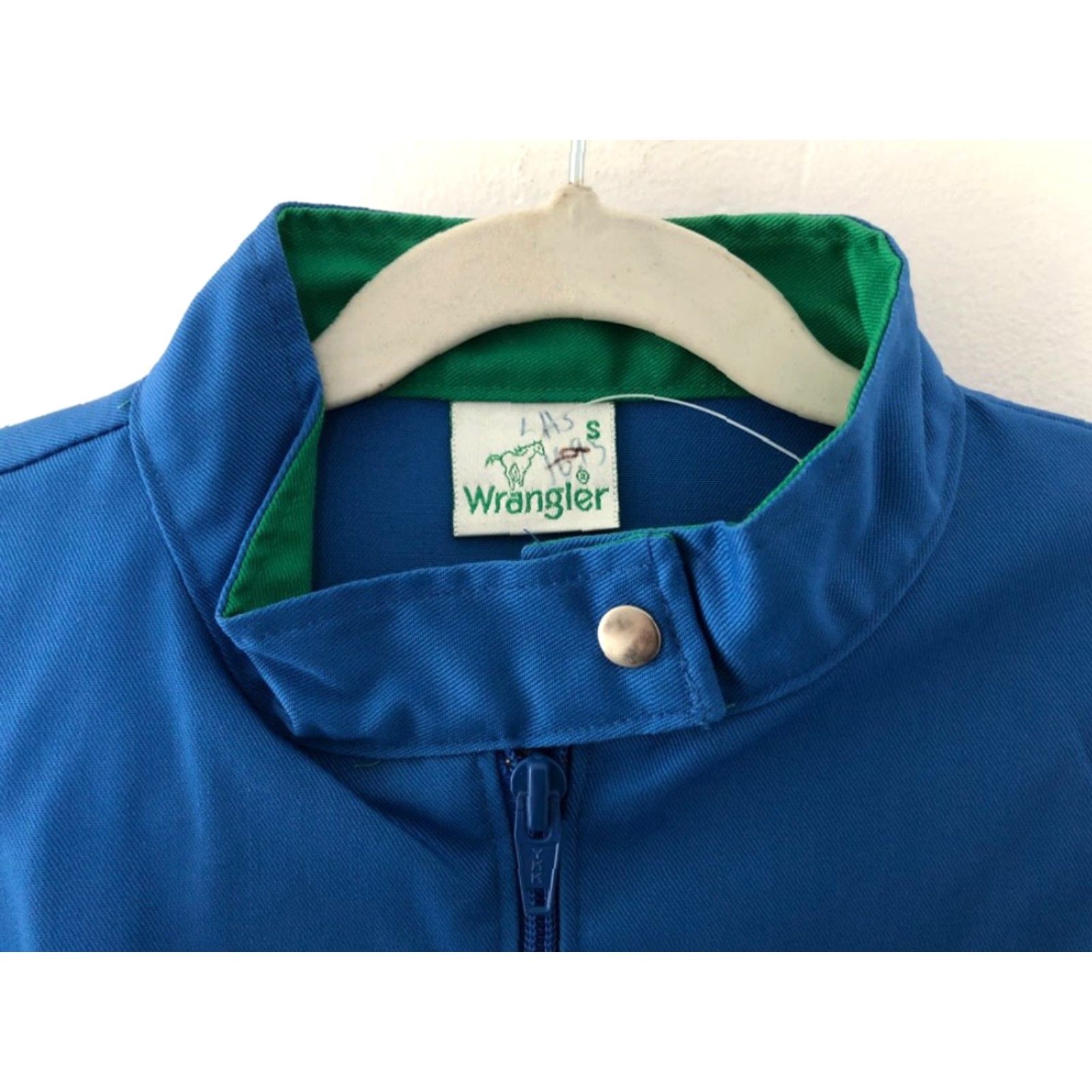 Vintage VINTAGE Wrangler Lightweight Jacket Juniors S NWT 80s USA Made Blue Windbreaker Short Sleeve Zip Coat Size S / US 4 / IT 40 - 6 Thumbnail