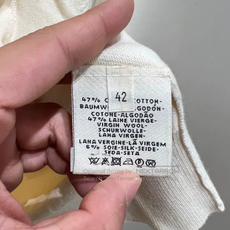 Hermes Hermes Beige Pattern Round Neck Knit Long Sleeve Size M / US 6-8 / IT 42-44 - 4 Thumbnail